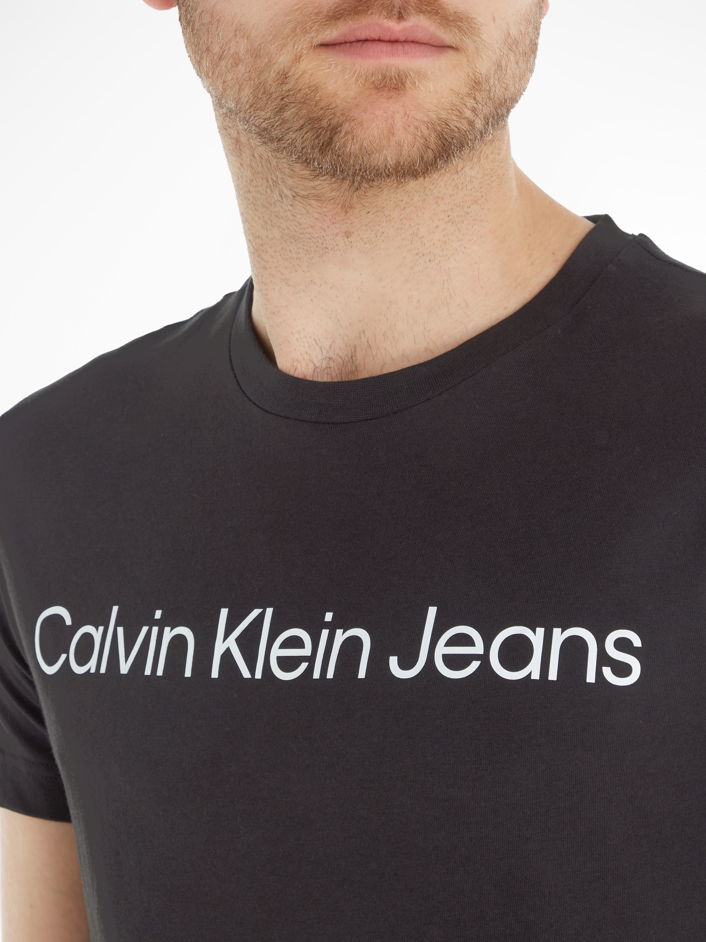 Calvin Klein Jeans T-Shirt »CORE INSTITUTIONAL LOGO SLIM TEE«, mit logo-Schriftzug