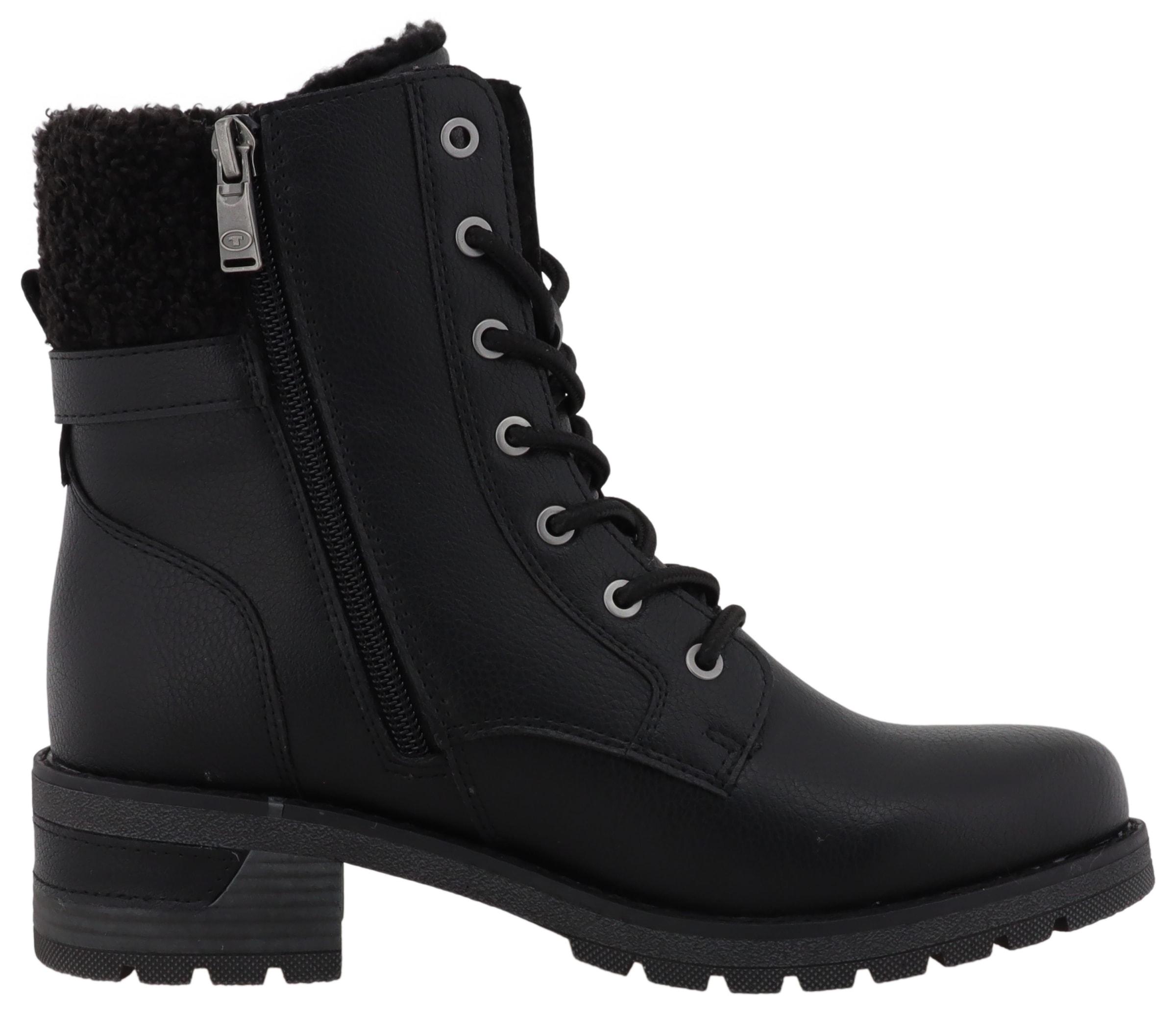 TOM TAILOR Winterstiefelette  Stiefelette, Winterboots mit Blockabsatz