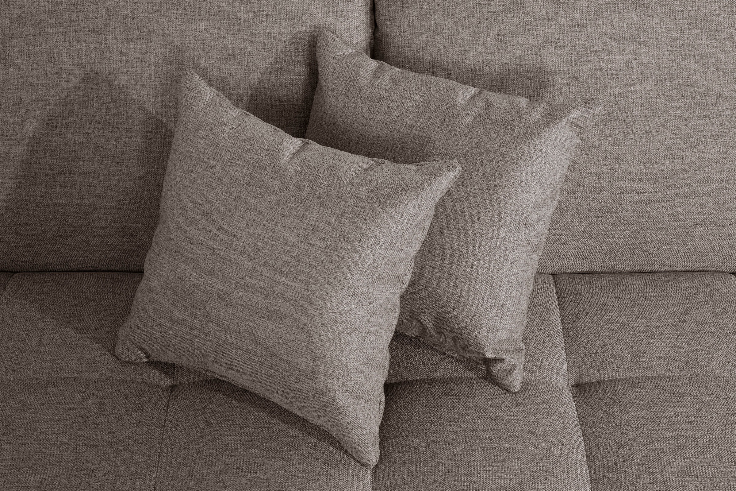 DOMO collection 2,5-Sitzer »Franzi, zeitlos und elegant, moderne Sitzheftung« wahlweise mit Kopfteilverstellung, inklusive Zierkissen