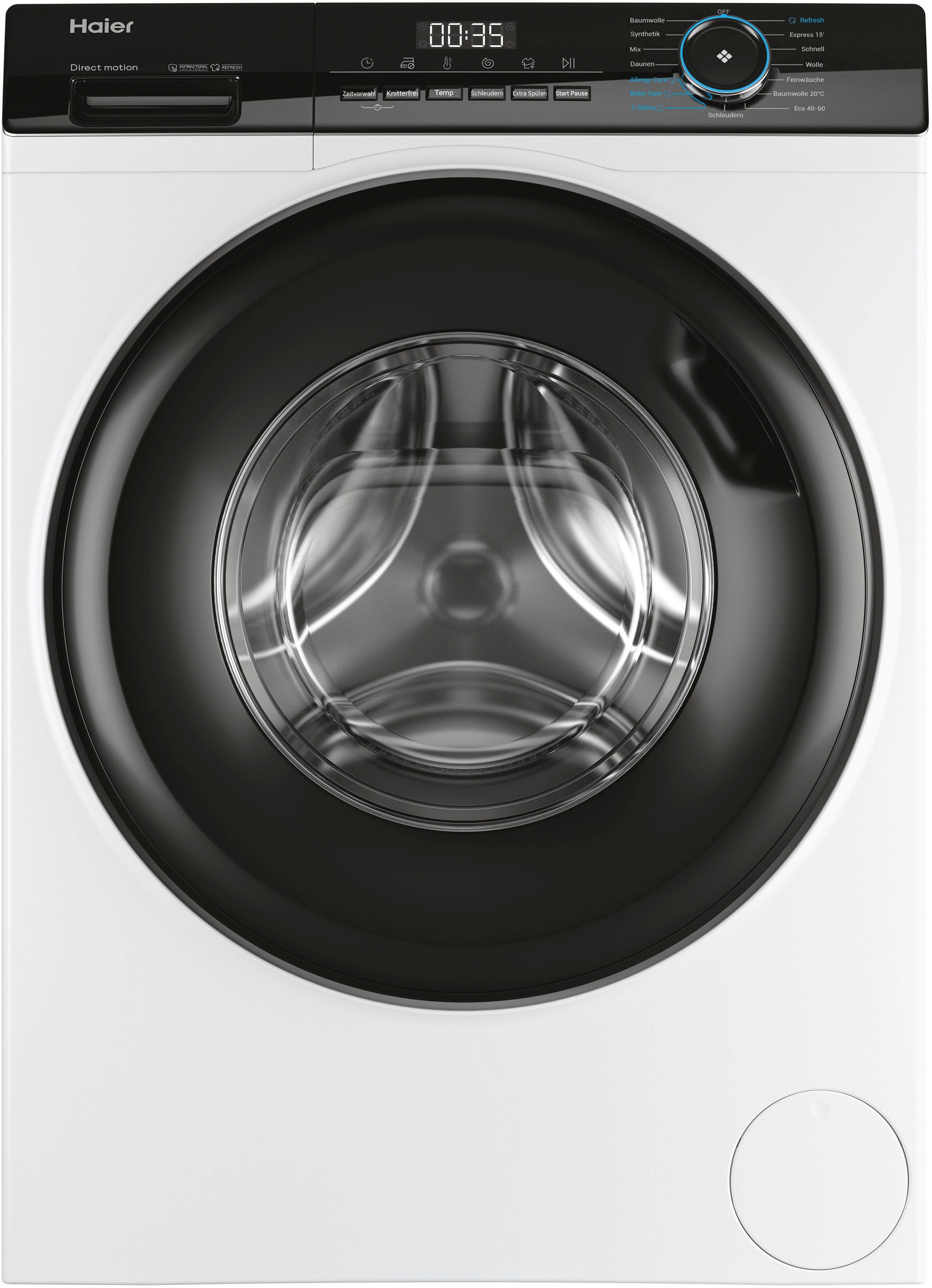 Haier Waschmaschine »HW90-B14939«, 9 kg, 1400 U/min, 9 kg, 1400 U/min, Flüsterleiser Motor, Antibakterielle Technologie