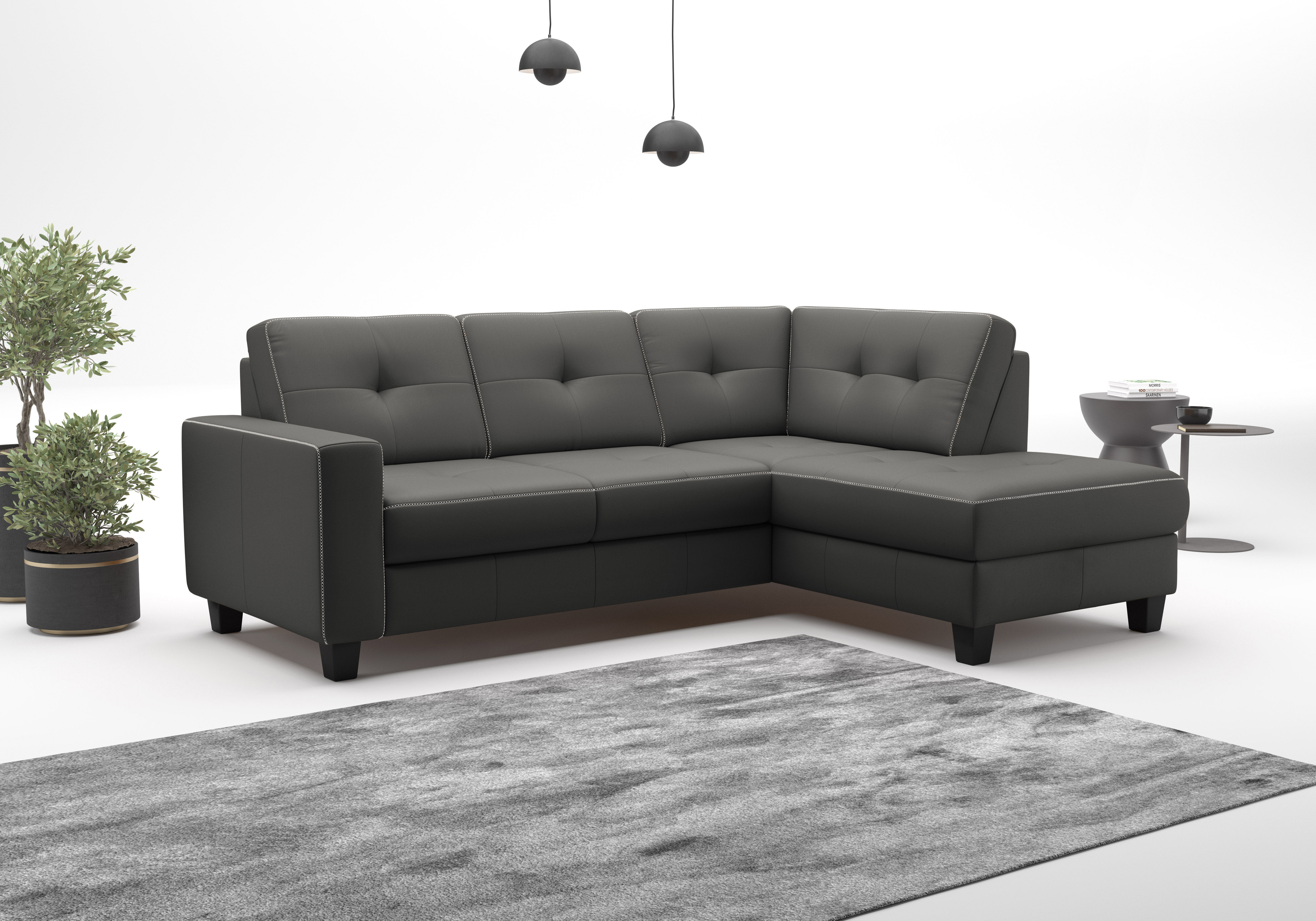 OTTO home Ecksofa "Varese" wahlweise mit Schlaffunktion und Bettkasten