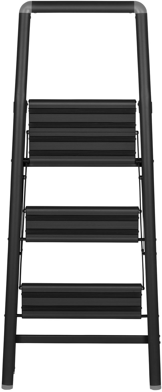 WENKO Trittleiter »Modell Alu-Compact, Klapptritt« 1 Stk. tlg. leichte, mit Anti-Rutsch-Füßen zusammenklappbare Leiter