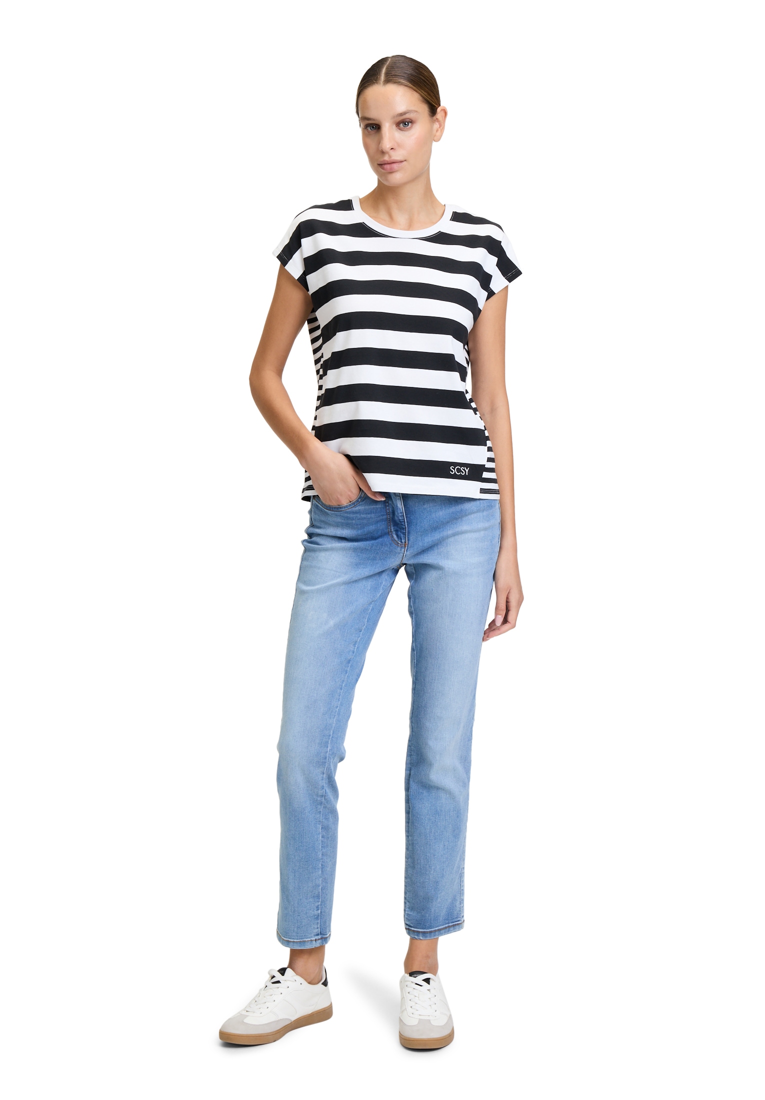 Betty Barclay Kurzarmshirt »Basic Shirt mit Streifen«