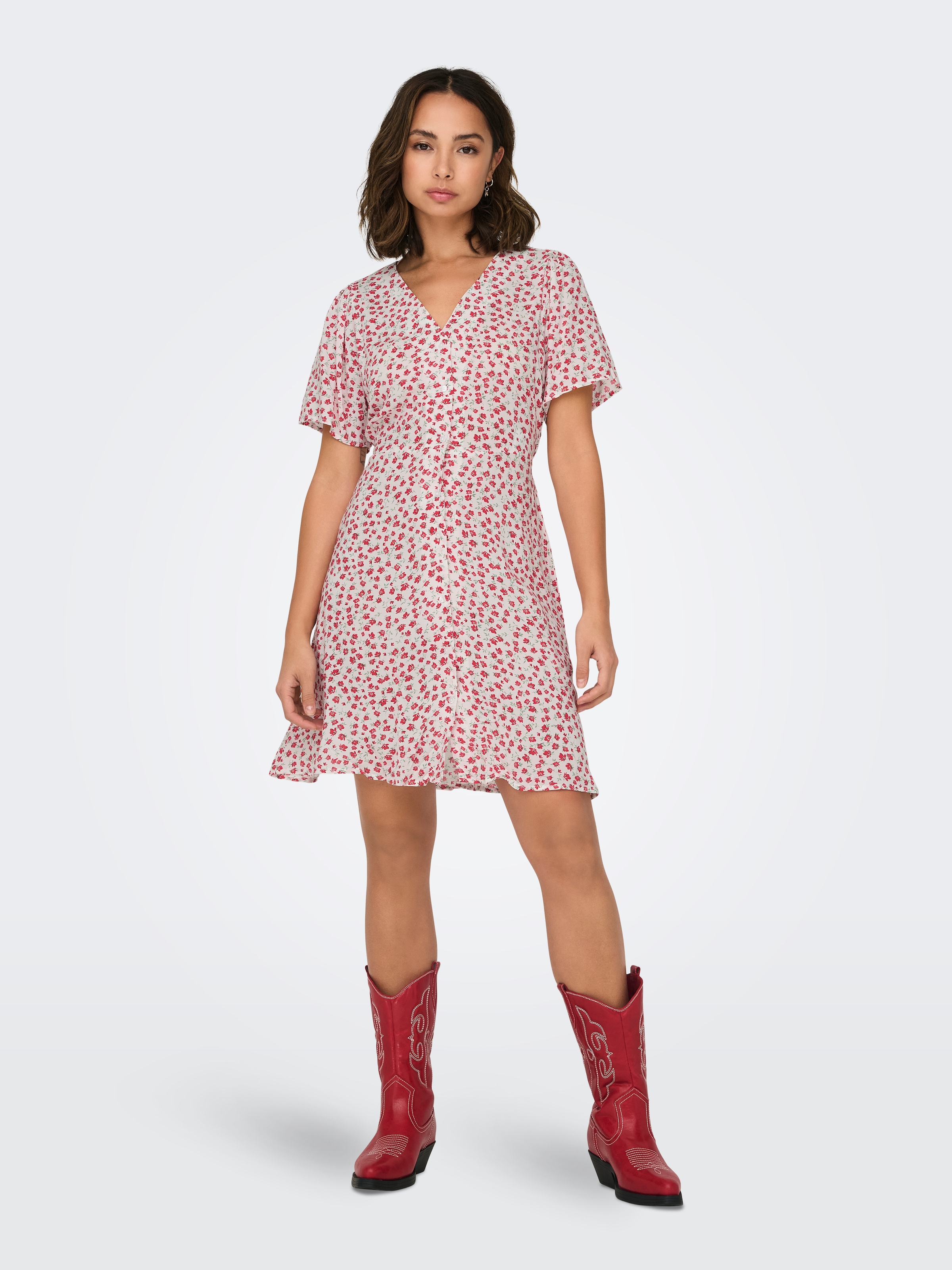 ONLY Minikleid »ONLEVIDA S/S SHORT DRESS WVN NOOS«, Sommerkleid