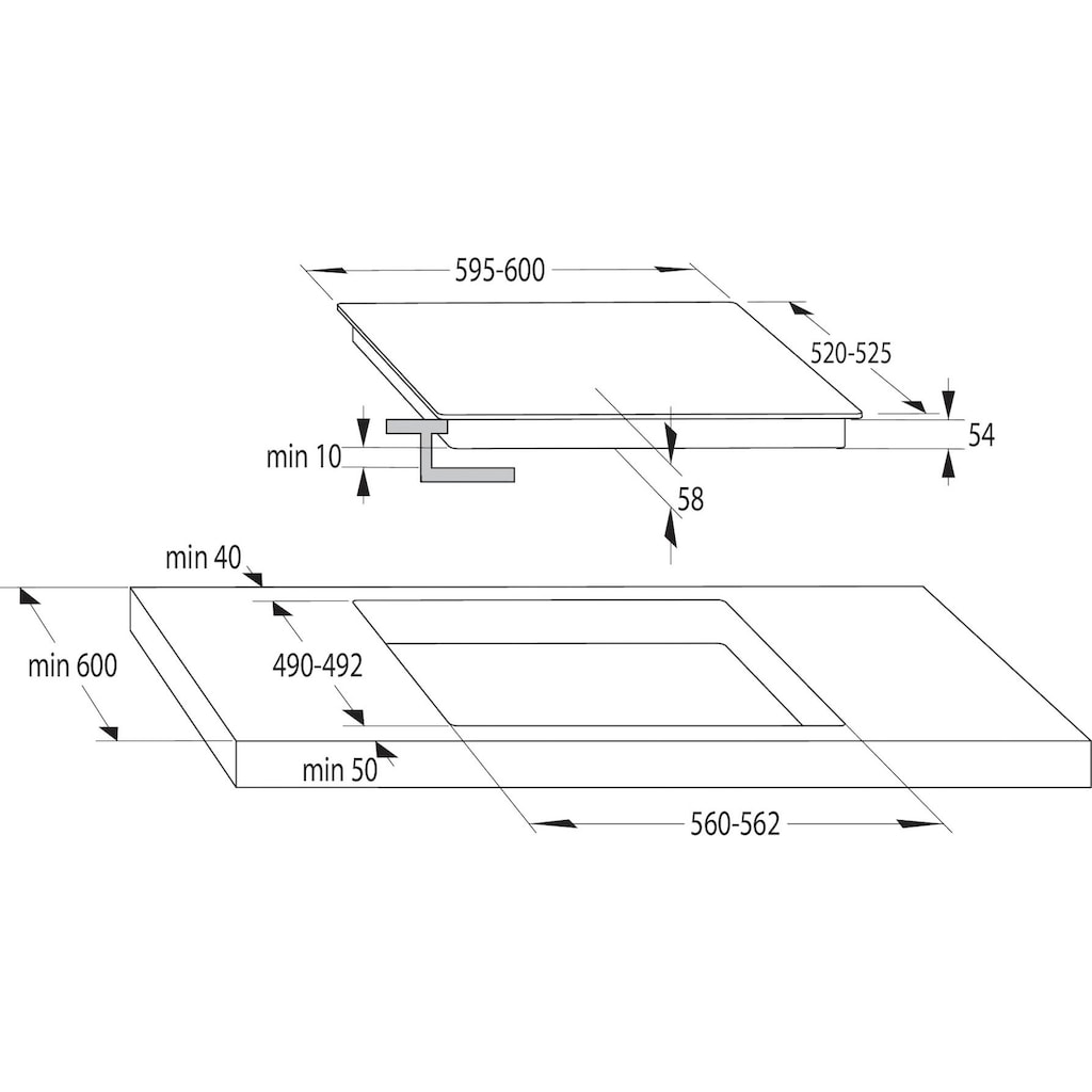 GORENJE Backofen-Set »Pacific Backofen-Set Basic Induktion 2021«, Pacific Backofen-Set Basic Induktion 2021, mit 1-fach-Teleskopauszug, Aqua Clean, (Set, 2 St.)