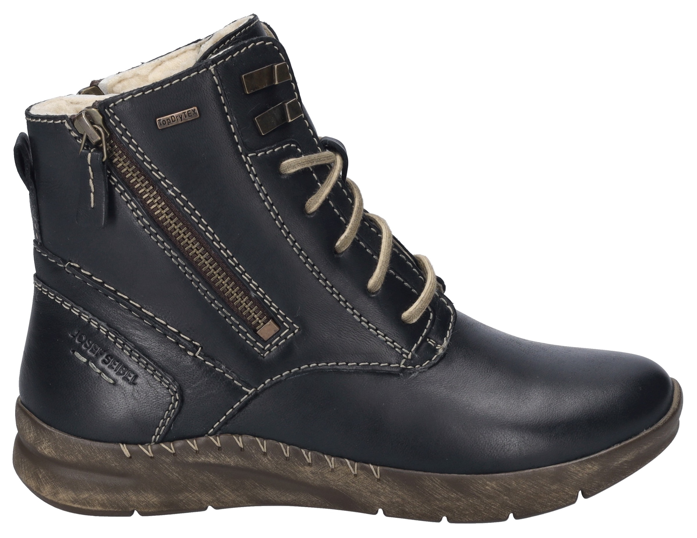 Josef Seibel Winterboots »Conny 55«, Winterboot, Schnürboots, Komfortschuh mit Warmfutter