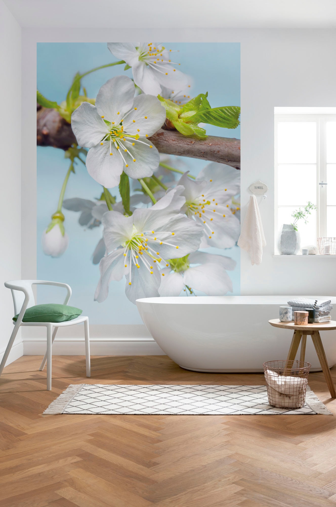 Komar Vliestapete »Vlies - Blossom - Größe 184 x 248 cm«, bedruckt, Wohnzimmer, Schlafzimmer