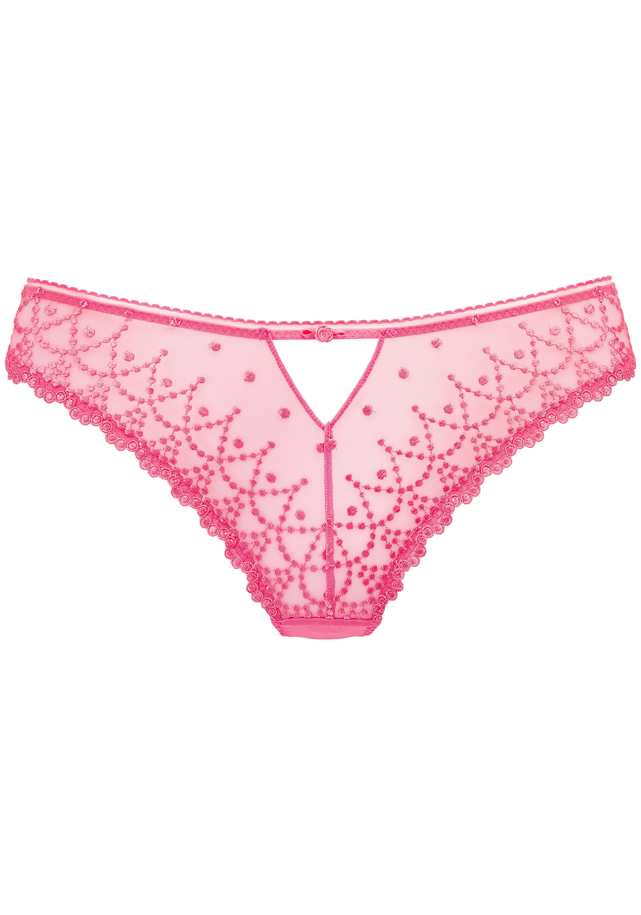 LASCANA String »Fabia« aus edler Stickereispitze in dezent transparenter Optik