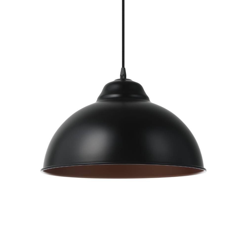 EGLO Hängeleuchte »TRURO 2 Hängelampe, Esstischlampe, Stahl, schwarz, kupfer, E27« E27 1 Stk. Wohnzimmerlampe, 1 flammig, Vintage, Industrial, Retro, 110x37cm