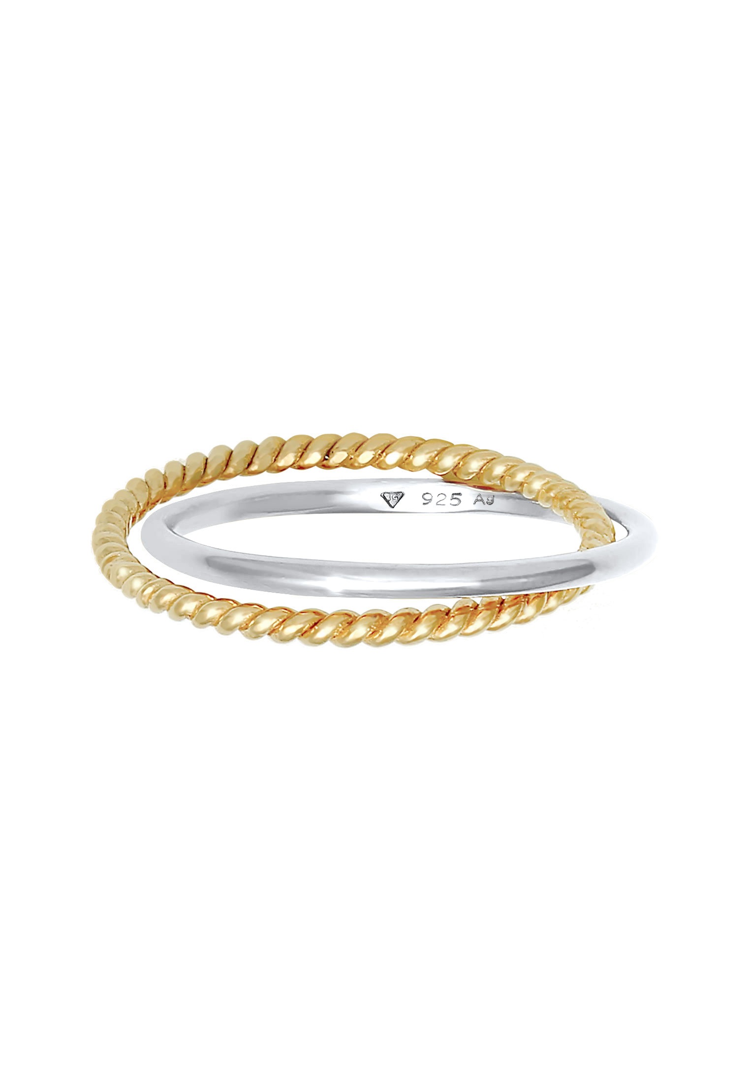 Elli Silberring »Ring Wickelring Klassik Fein Gedreht 925 Silber«