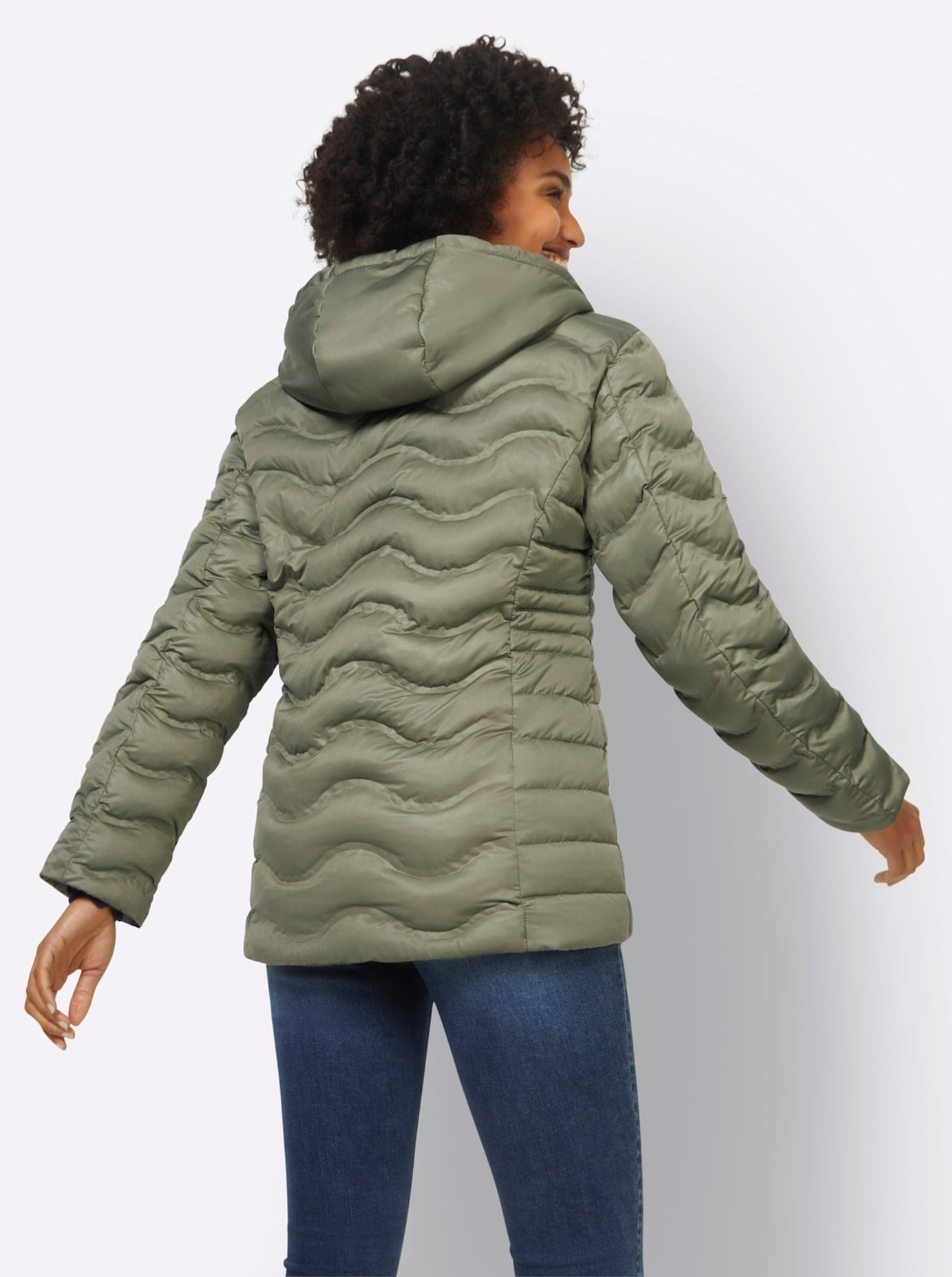 heine Steppjacke, mit Kapuze