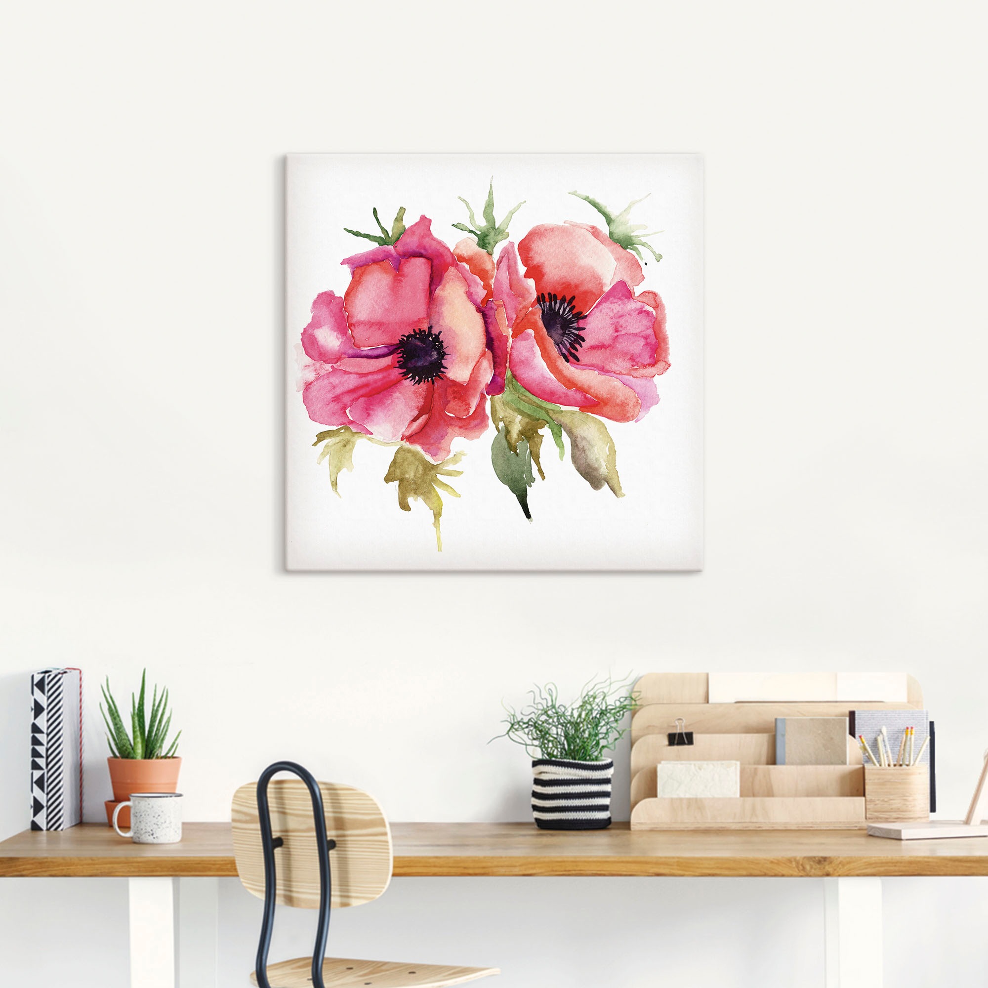 Artland Wandbild »Mohnblumen« Blumen 1 Stk. tlg. als Leinwandbild, Poster in verschied. Größen