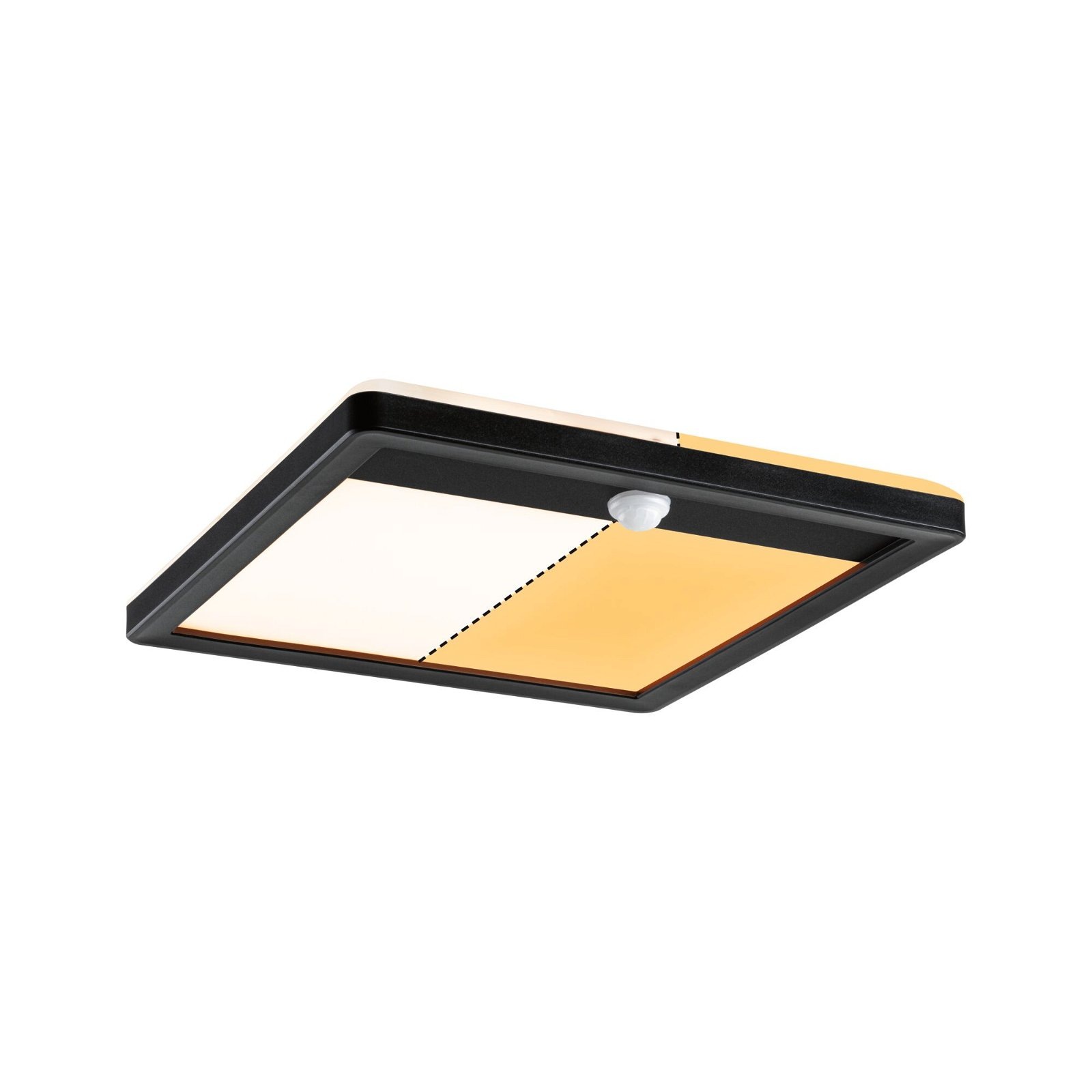 Paulmann LED Außen-Wandleuchte »Außenpanel Lamina IP44 eckig 250x47mm 14W 920lm 230V Kunststoff«, 1 flammig, Backlight Bewegungsmelder insektenfreundlich tunable warmwhite IP44