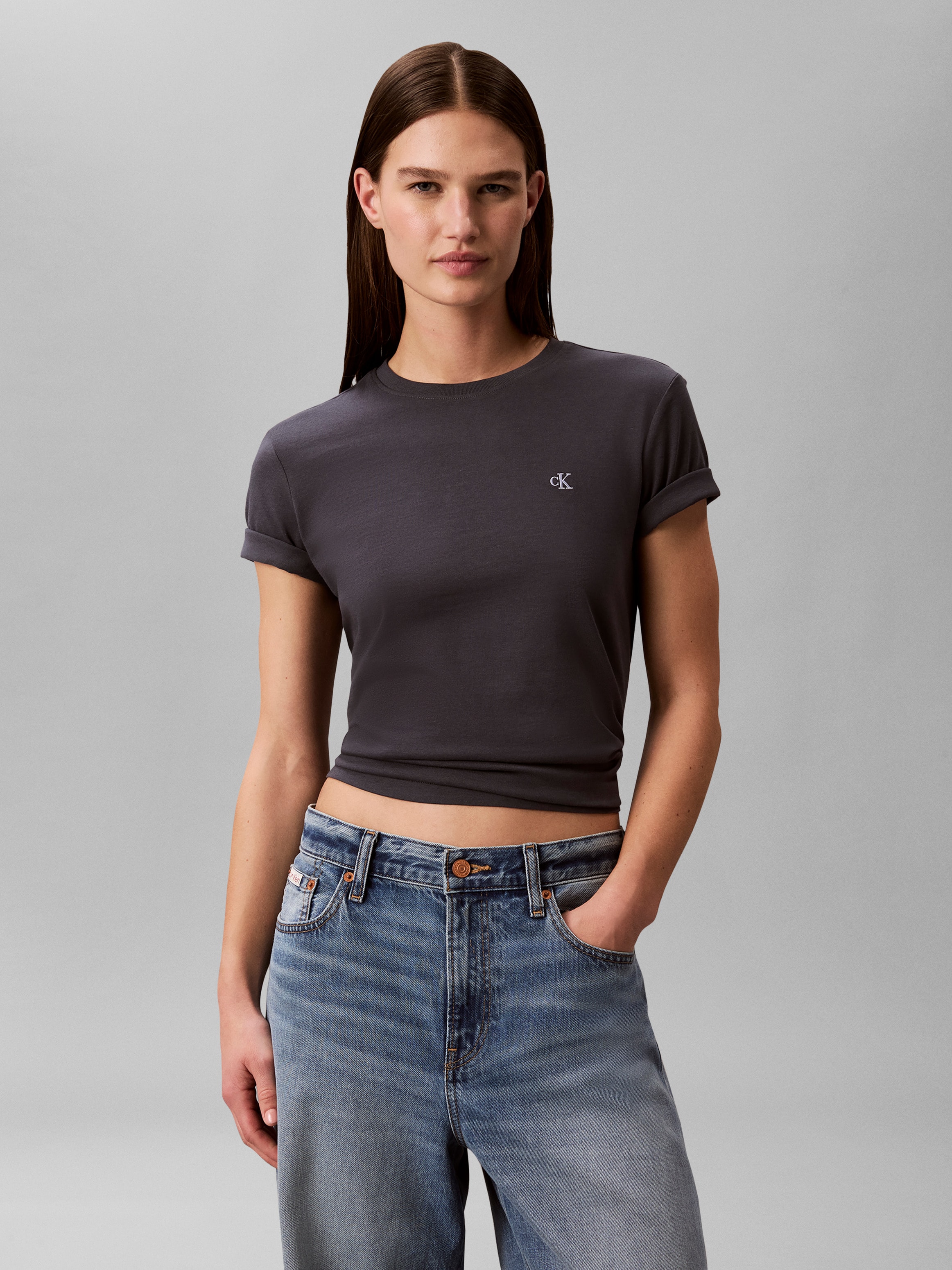 Calvin Klein Jeans T-Shirt »SS MONOGRAM CREW TEE« Mit Rundhalsausschnitt