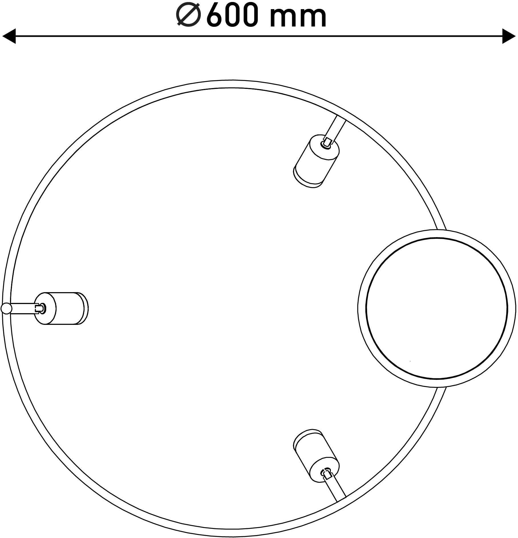 näve LED Deckenleuchte »Tristan« LED-Modul 1 Stk. Warmweiß Deckenlampe warmweiß, L: 65cm, 37W, stahl-blank, inkl. Trafo, IP20