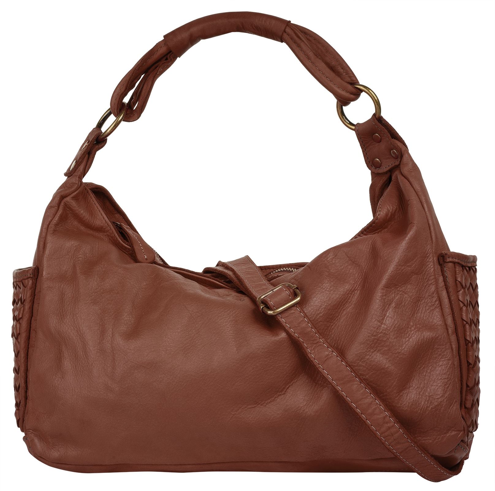 Samantha Look Henkeltasche echt Leder, Made in Italy