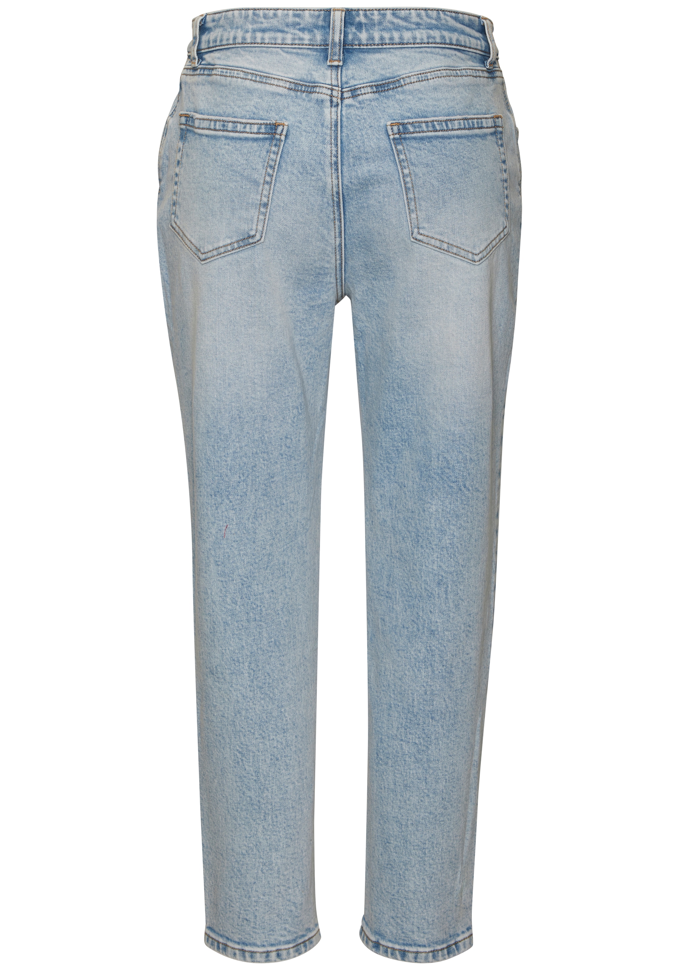 LASCANA Mom-Jeans mit hohem Bund. elastische Denimware