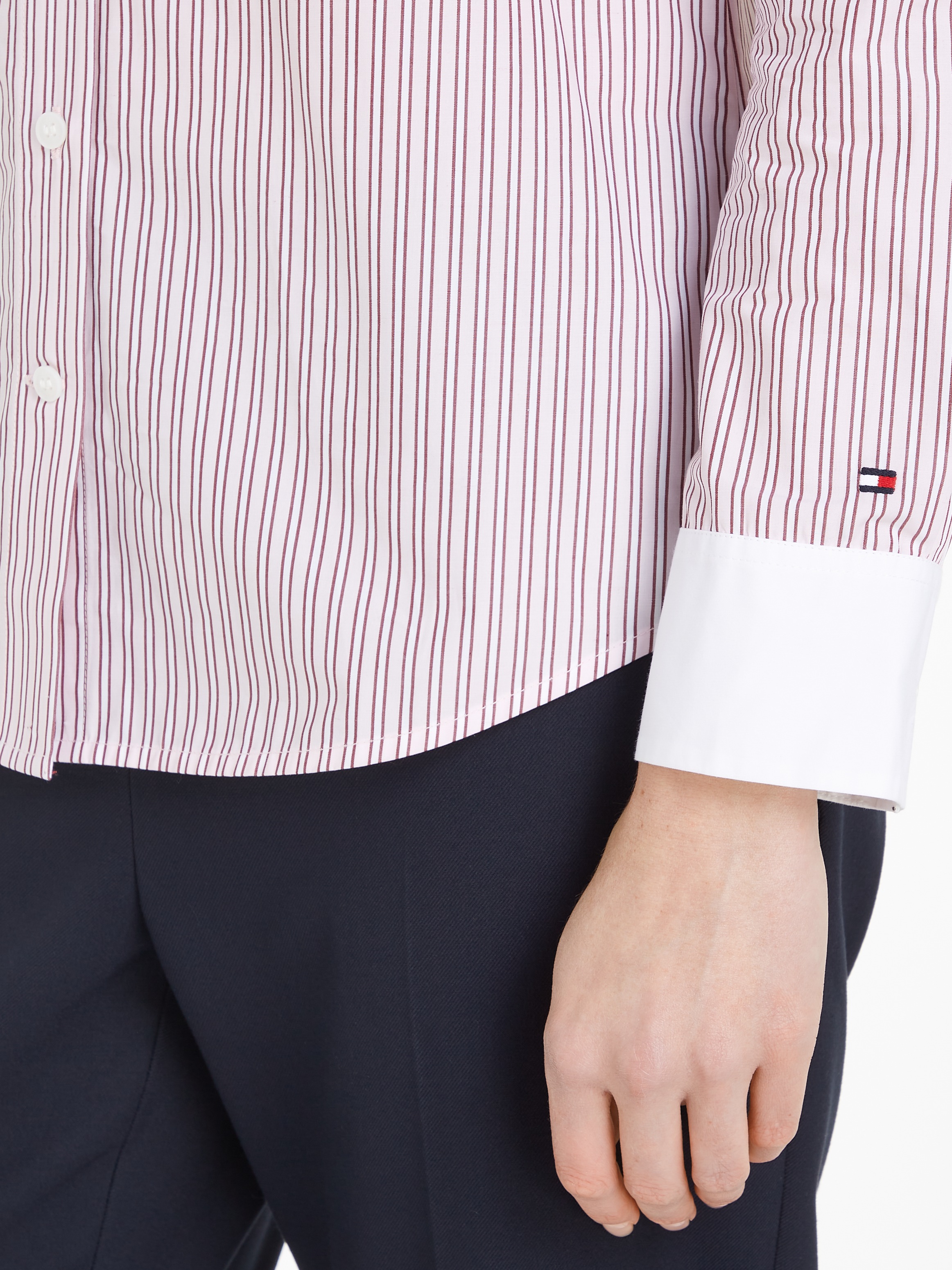 Tommy Hilfiger Hemdbluse »STRIPE REGULAR SHIRT«, mit Streifendessin