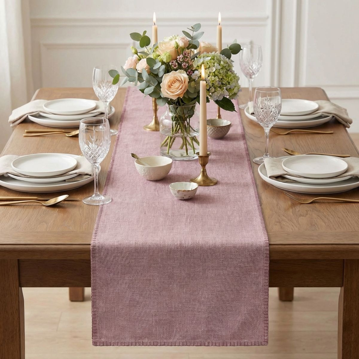 Home affaire Tischläufer »Tischläufer rose 45x150cm«