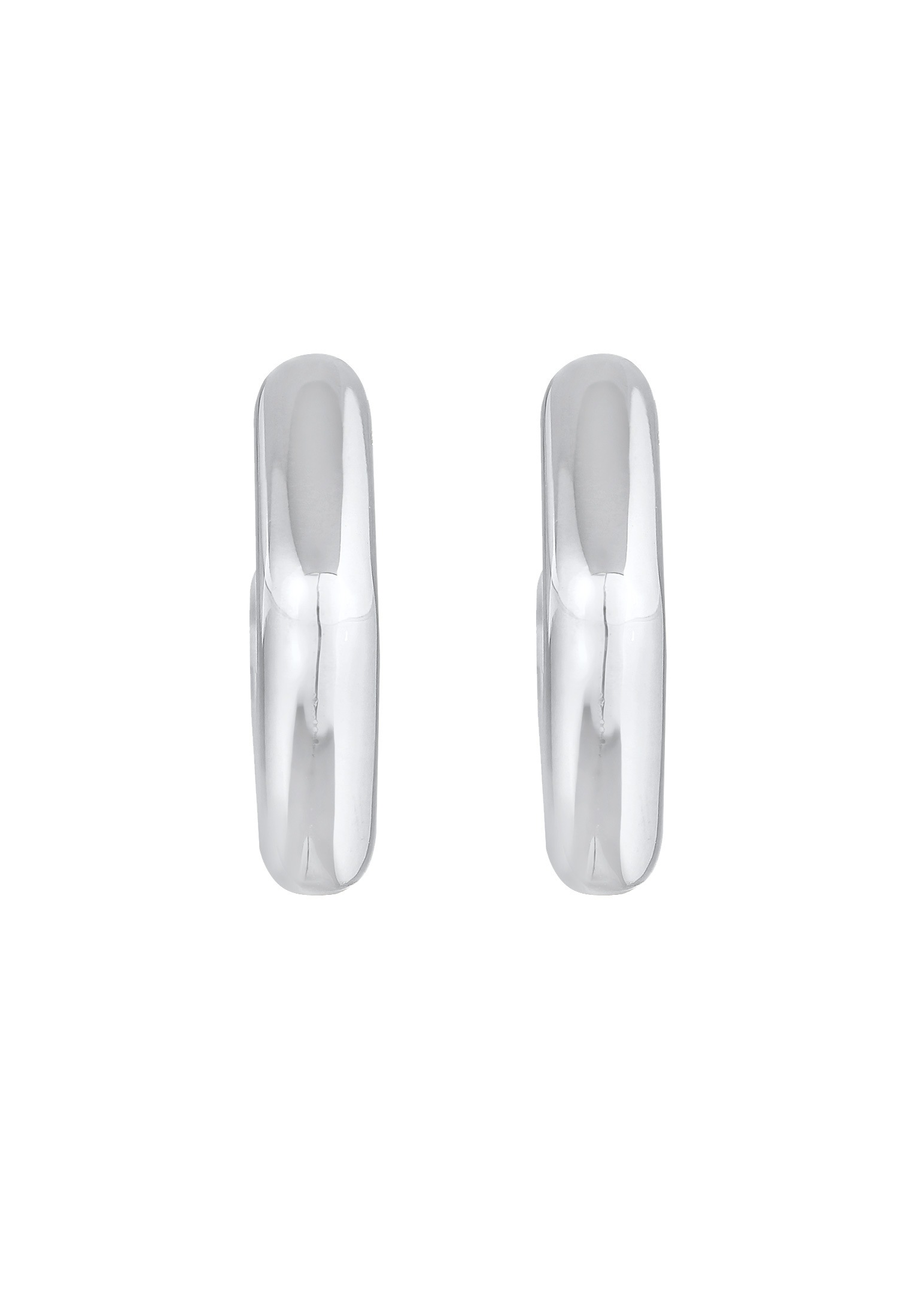 Elli Premium Paar Creolen »Ohrringe Creolen Stecker Viereck Quadrat 925 Silber«