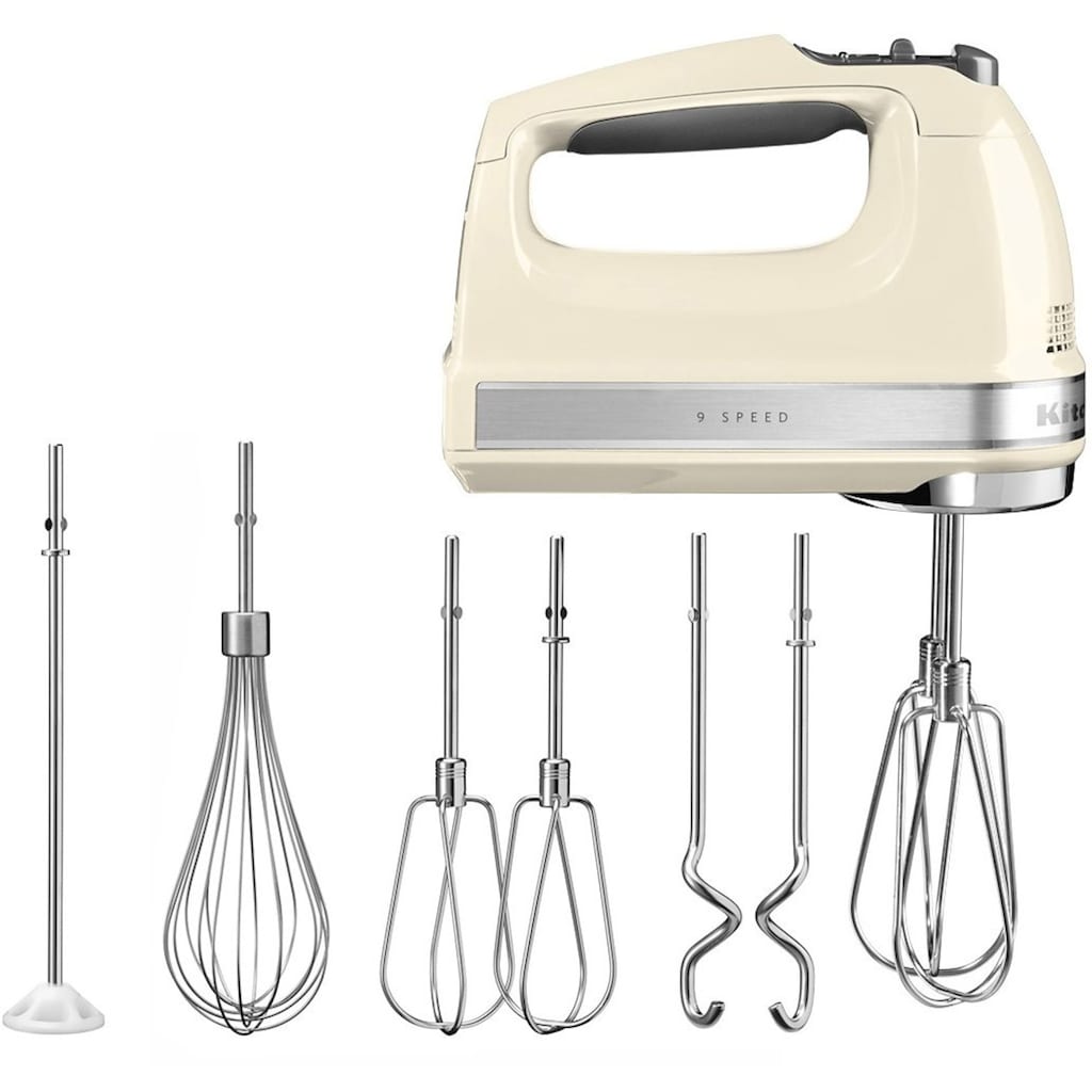 KitchenAid Handmixer »5KHM9212EAC ALMOND CREAM«, 85 W, 9 Stufen