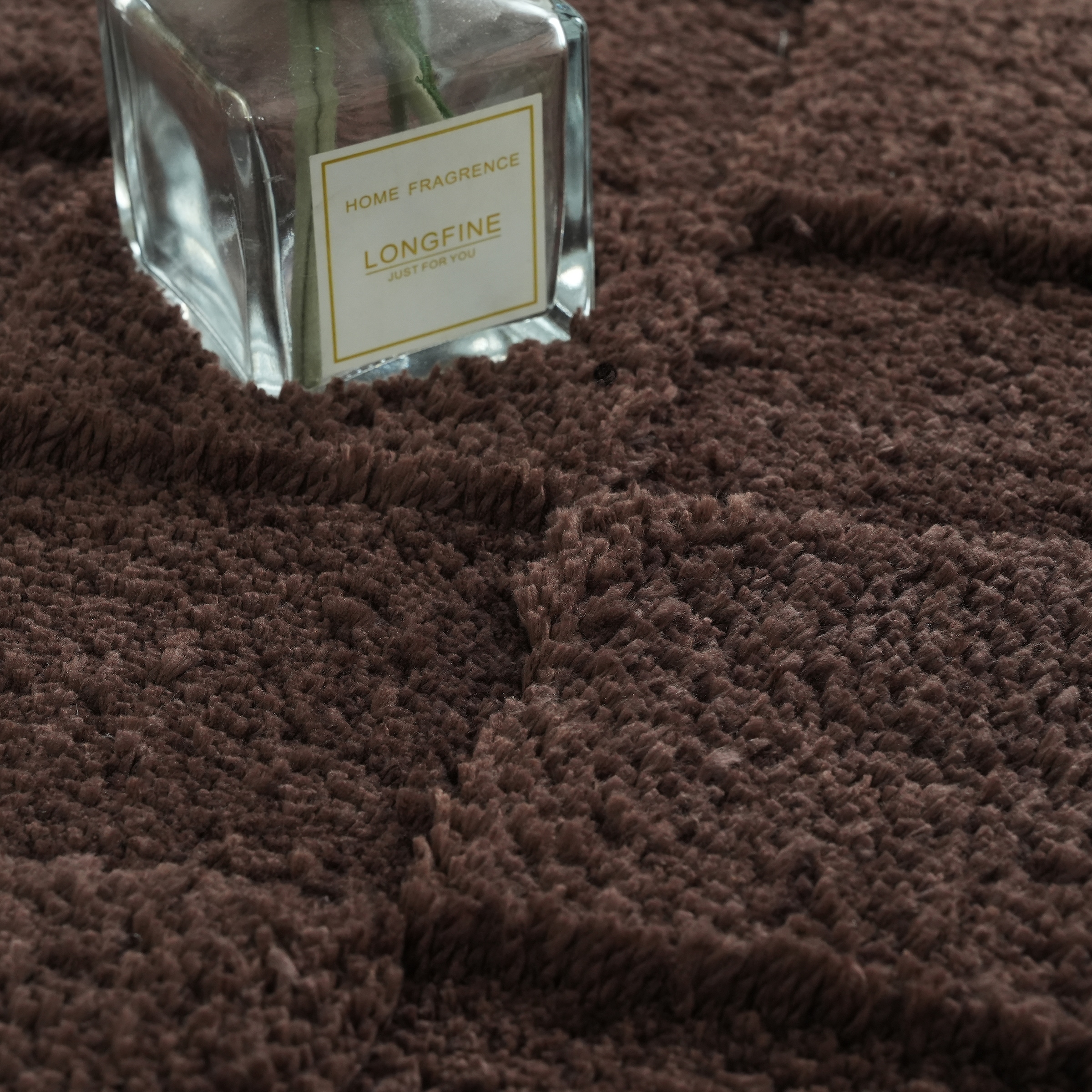 LeGer Home by Lena Gercke Teppich »Esmé, Hochflor-Teppiche, weich, Boho« rechteckig 23 mm Höhe Hoch-Tief-Struktur, Uni, Kästchen, Wohnzimmer, Schlafzimmer, Esszimmer