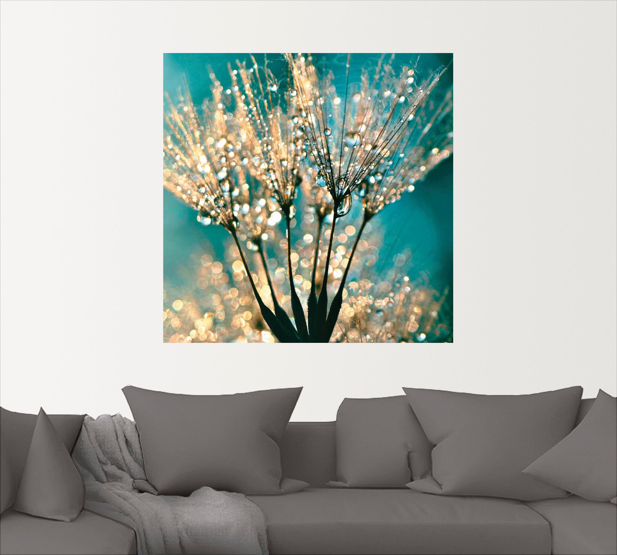 Artland Wandbild »Pusteblume Schirmchen abstrakt«, Blumen, (1 St.), als Alubild, Outdoorbild, Leinwandbild, Poster, Wandaufkleber