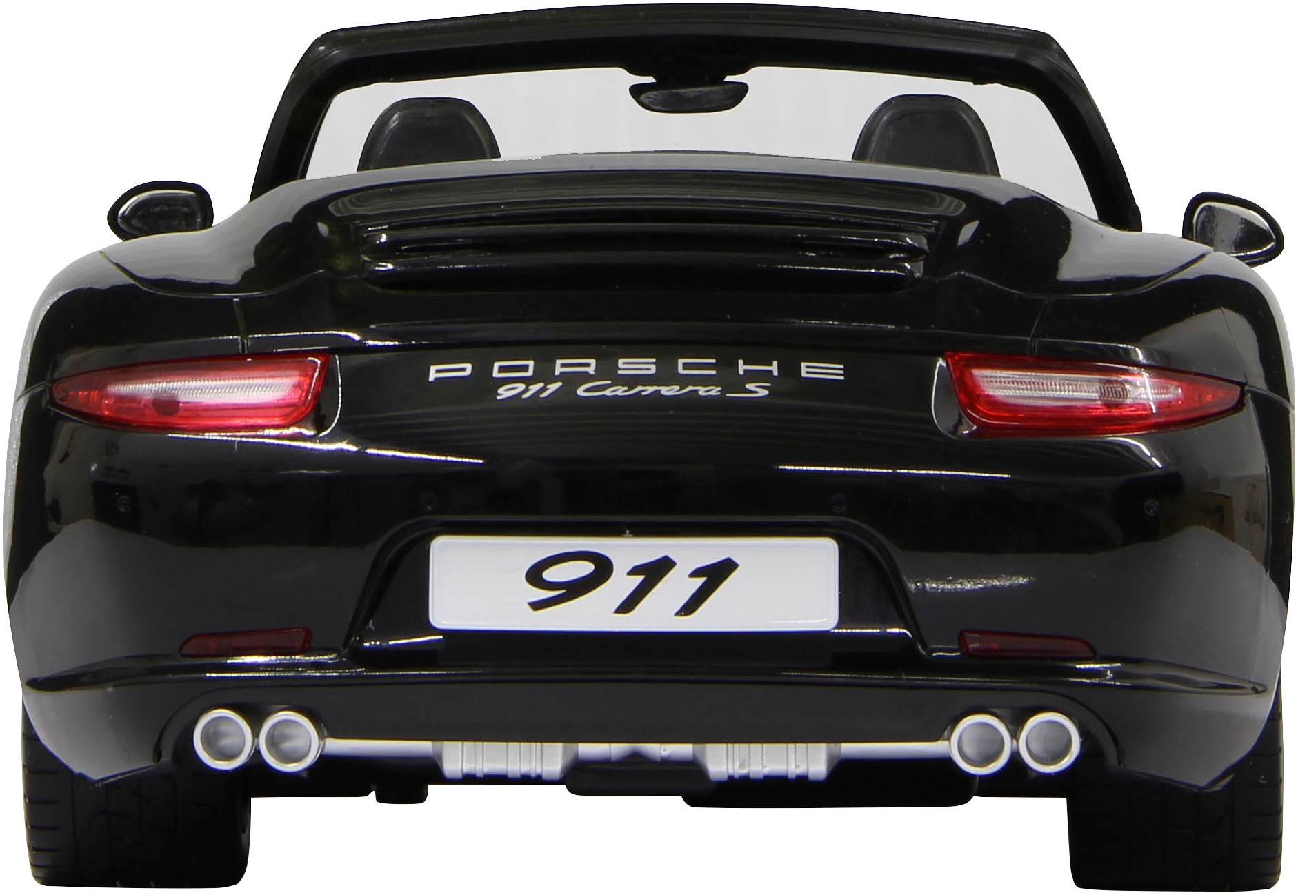 Jamara RC-Auto »Deluxe Cars, Porsche 911 Carrera S, 1:12, schwarz, 2,4GHz«, mit LED-Licht