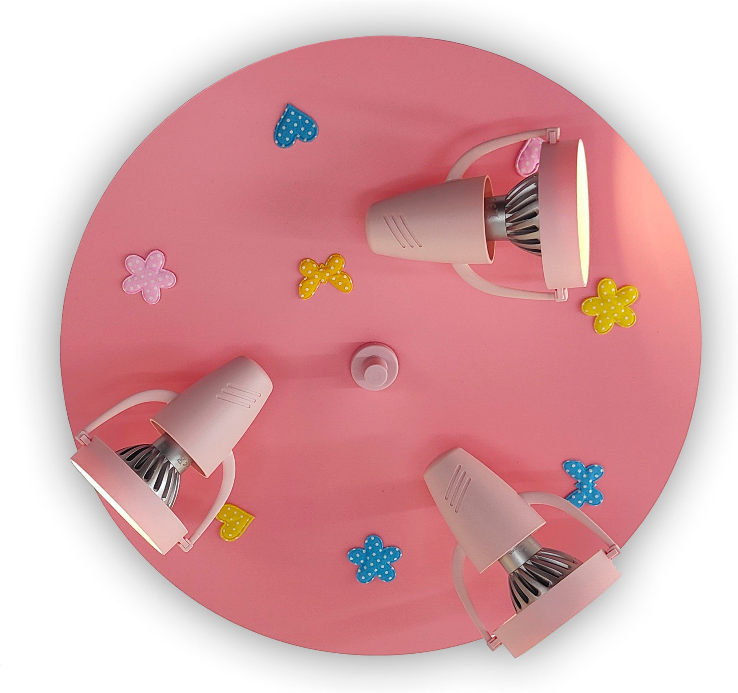 niermann Deckenleuchte »Kinderlampe mit Motiv "Blumenwiese", Strahler für Kinderzimmer« GU10 1 Stk. 3 schwenk- und drehbare Strahler, Made in Germany