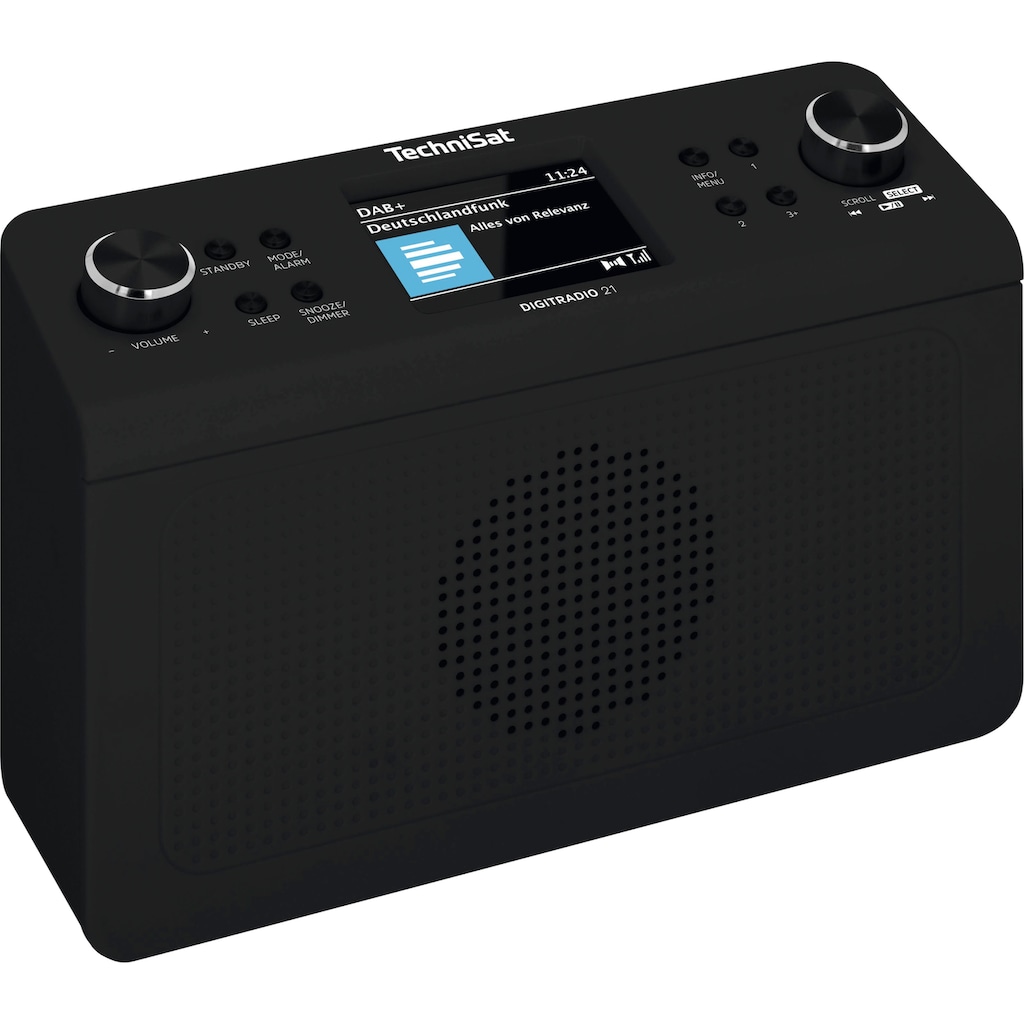 TechniSat Küchen-Radio »DIGITRADIO 21«, (A2DP Bluetooth-AVRCP Bluetooth Digitalradio (DAB+)-UKW mit RDS 2 W)