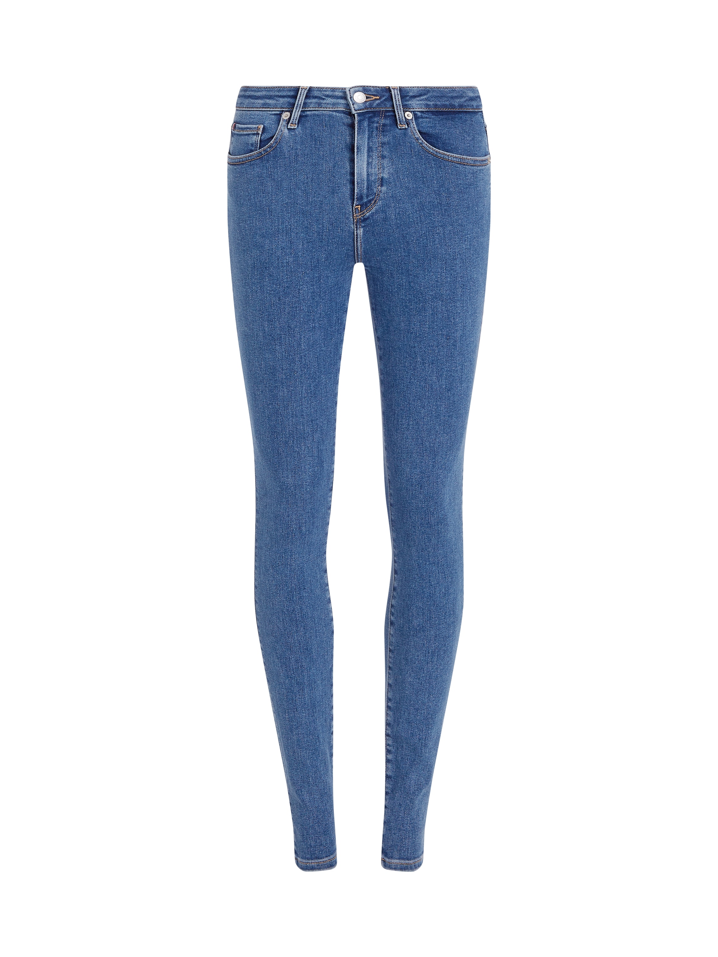 Tommy Hilfiger Curve Skinny-fit-Jeans »CRV HARLEM U SKINNY HW«, Große Größen in Stoned Washed Optik