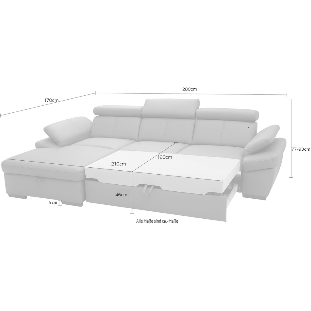 exxpo - sofa fashion Ecksofa »Salerno«