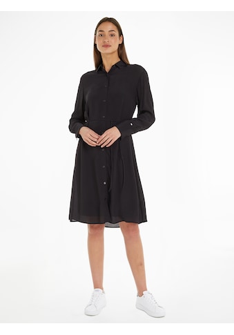 Blusenkleid »FLUID VISCOSE CREPE KNEE DRESS«