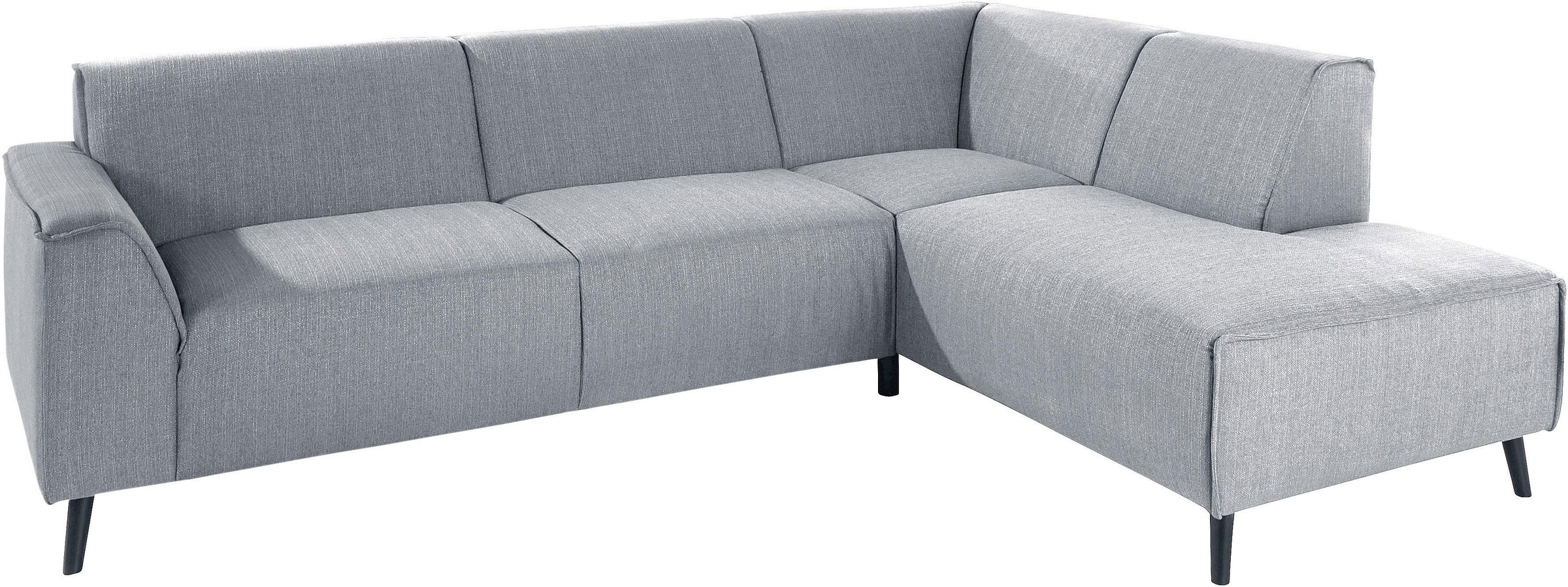 DOMO collection Ecksofa »Amora, inklusive komfortablem Federkern für mehr Sitzkomfort, L-Form«, mit Ottomane, elegant und zeitlos, bequem, Komfortsitzhöhe 47cm