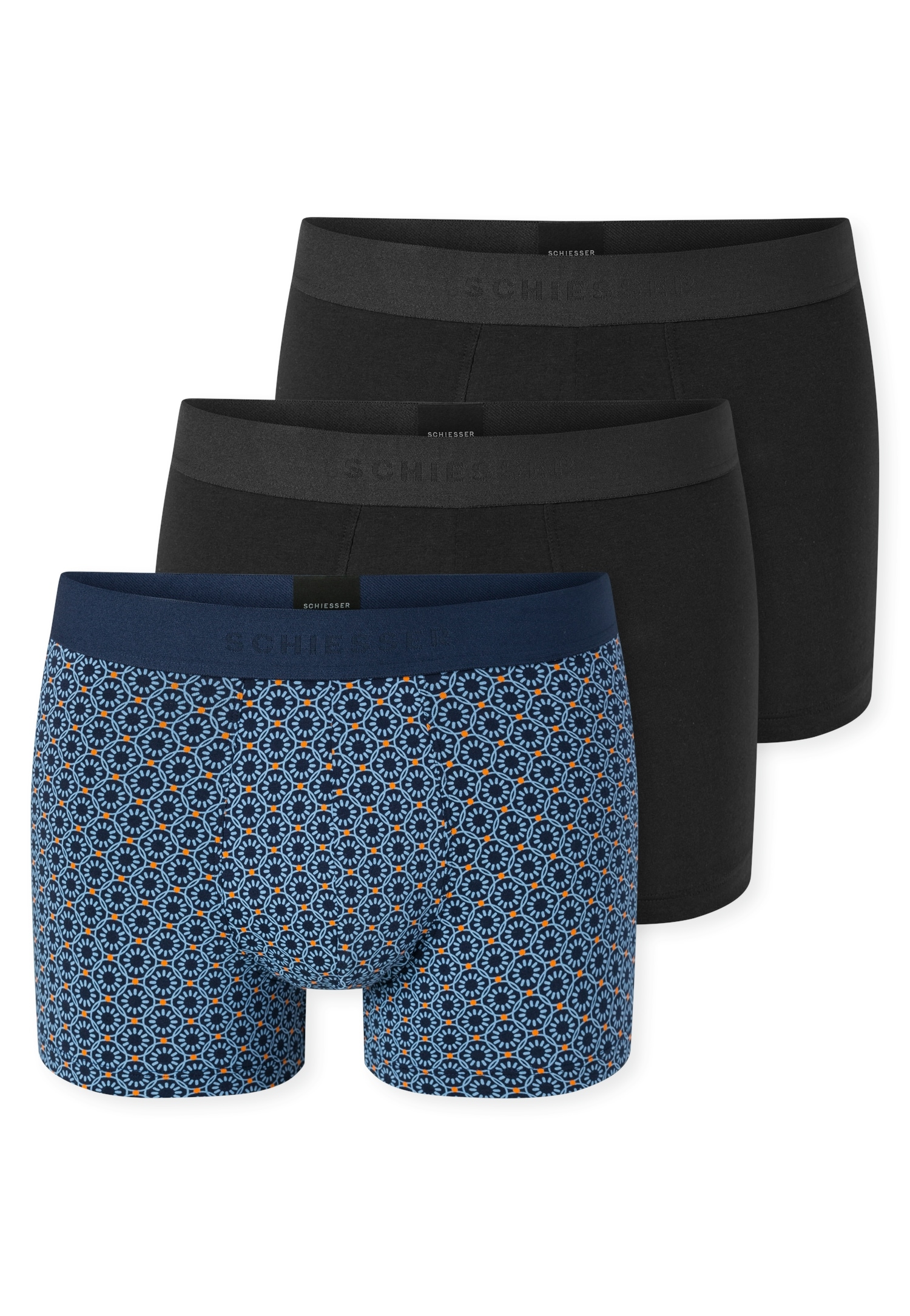 Schiesser Boxer »95/5 Multipacks« ohne Eingriff, softer Logo-Webgummibund