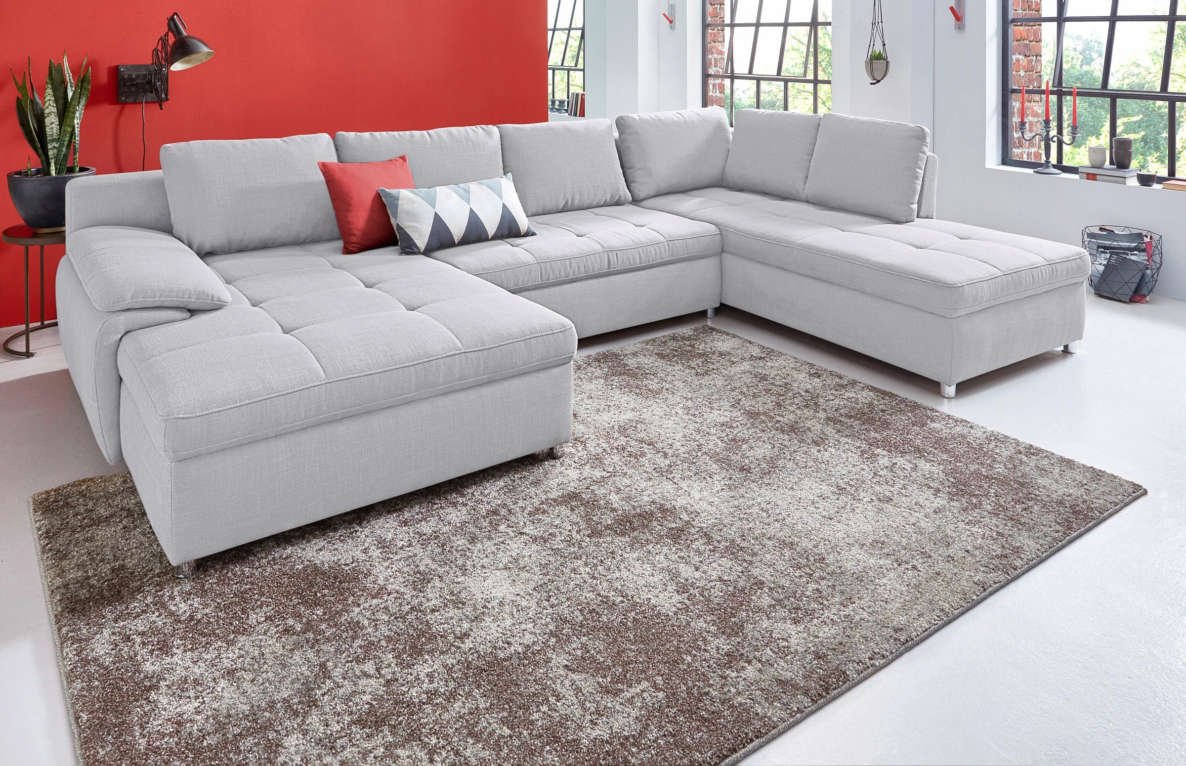 sit&more Wohnlandschaft »Labene U-Form«, wahlweise mit Bettfunktion und Bettkasten