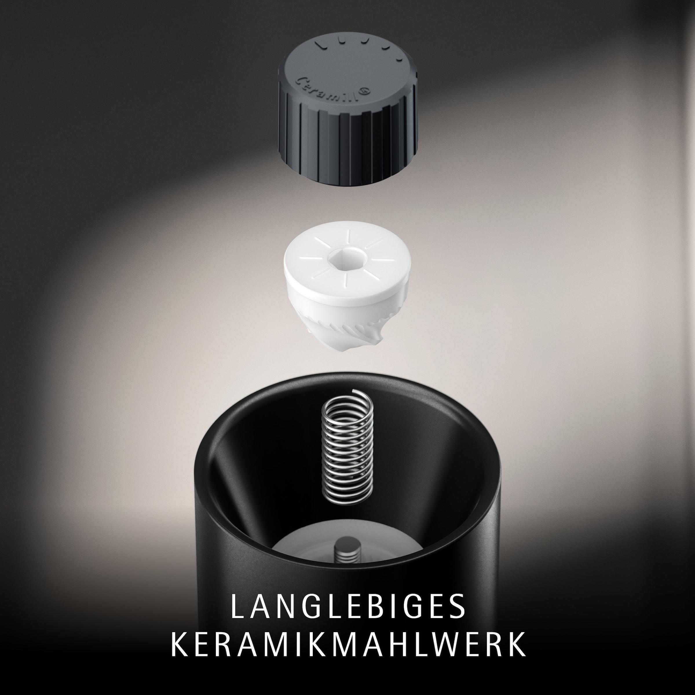 WMF Gewürzmühle »Trend« Keramikmahlwerk, einstellbarer Mahlgrad, Aromaschutzdeckel