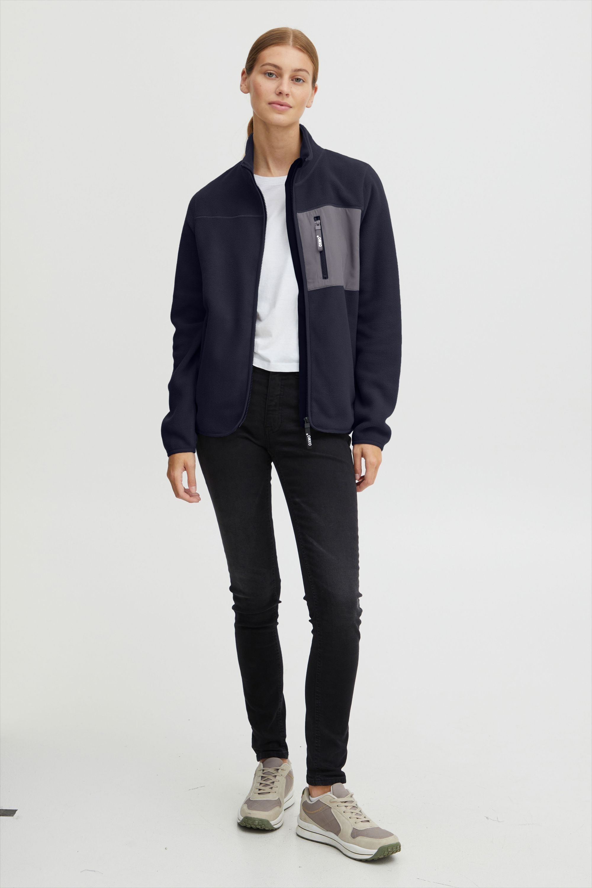 OXMO Fleecejacke »Fleecejacke OXNymfe«, ohne Kapuze