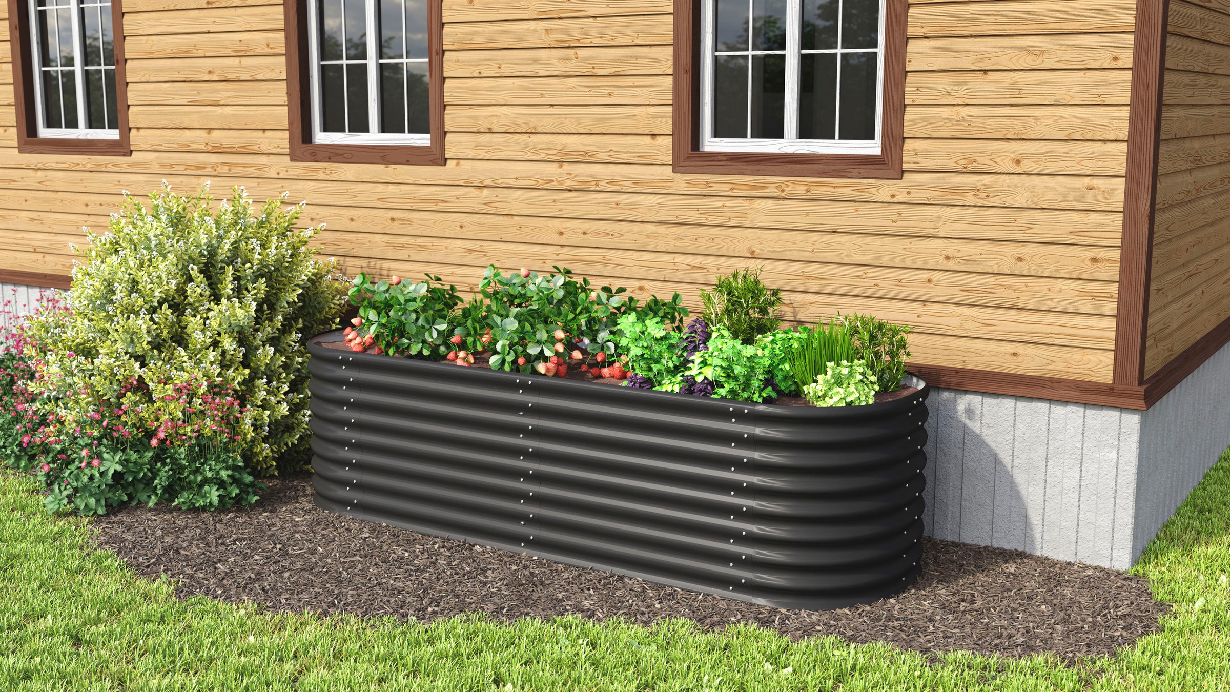 Vitavia Hochbeet »Erweiterung Stretched 630«, TxH: 80x63 cm, schwarz