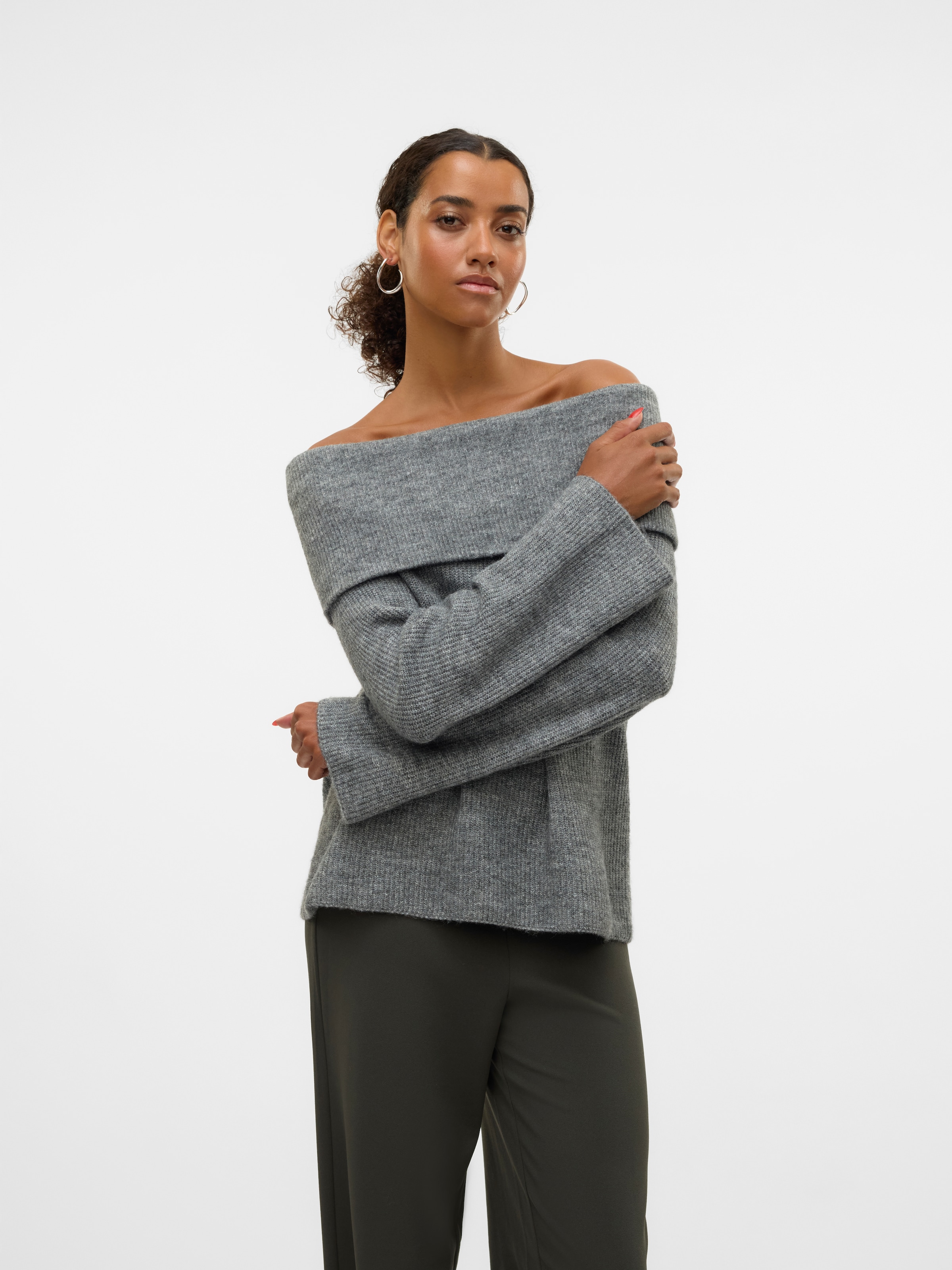 Vero Moda Strickpullover »VMERA LS OFF SHOULDER PULLOVER GA NOOS«