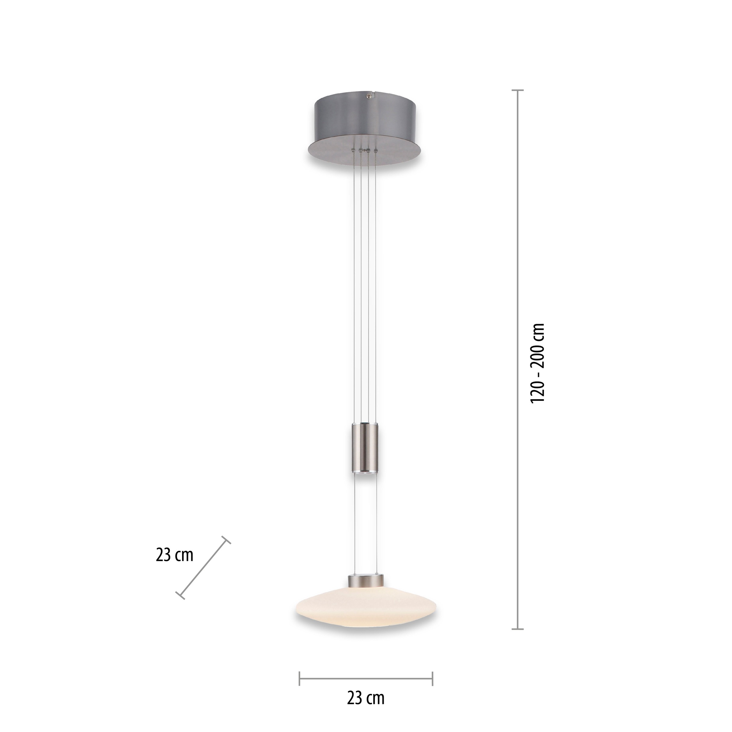 Paul Neuhaus Pendelleuchte »LAUTADA«, 1 flammig, Leuchtmittel LED-Board | LED fest integriert, LED, dimmbar, Simply Dim, Memory, nach Trennung vom Netz