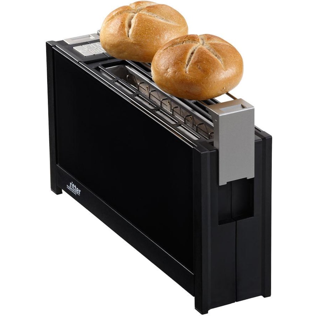 ritter Toaster »volcano 5 schwarz«, 1 langer Schlitz, für 2 Scheiben, 950 W