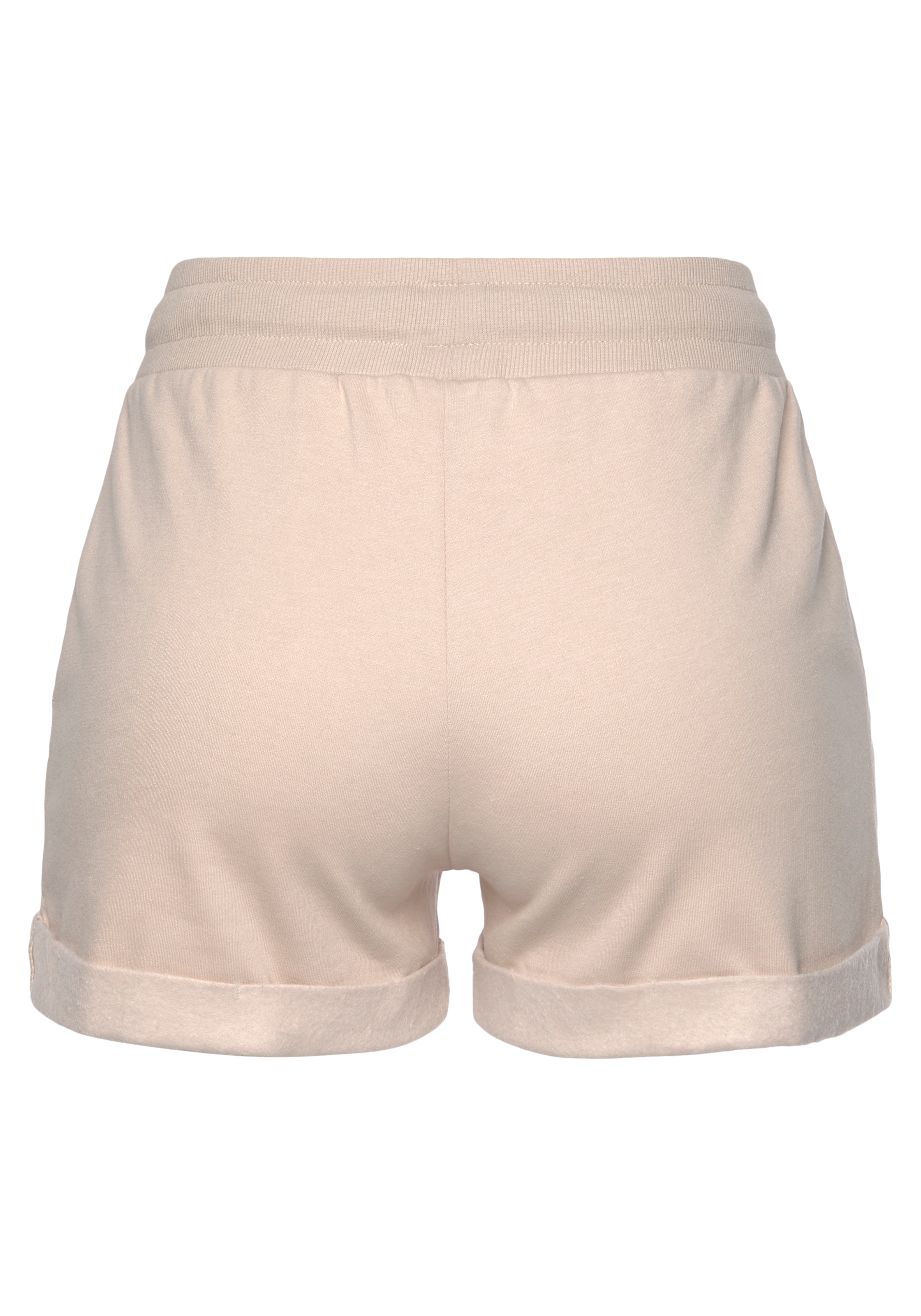LASCANA Shorts, mit Rippbündchen und Umschlagsaum