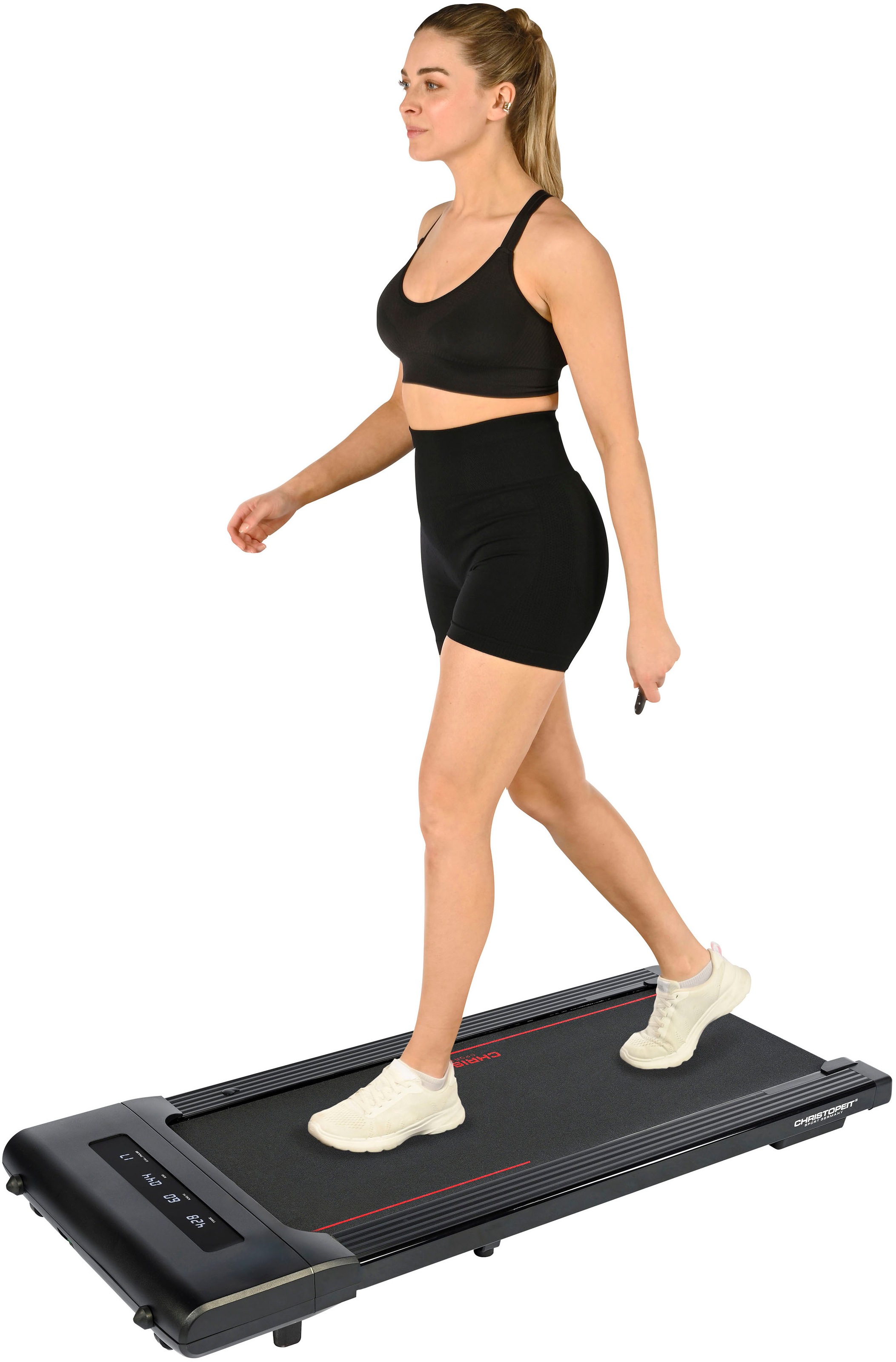 Christopeit Sport® Laufband »Walking Pad 4.1«, (1 tlg., Aufstellfüße "Stand Up Support" für vertikale Wand-Lagerung), bis max. 6 km/h