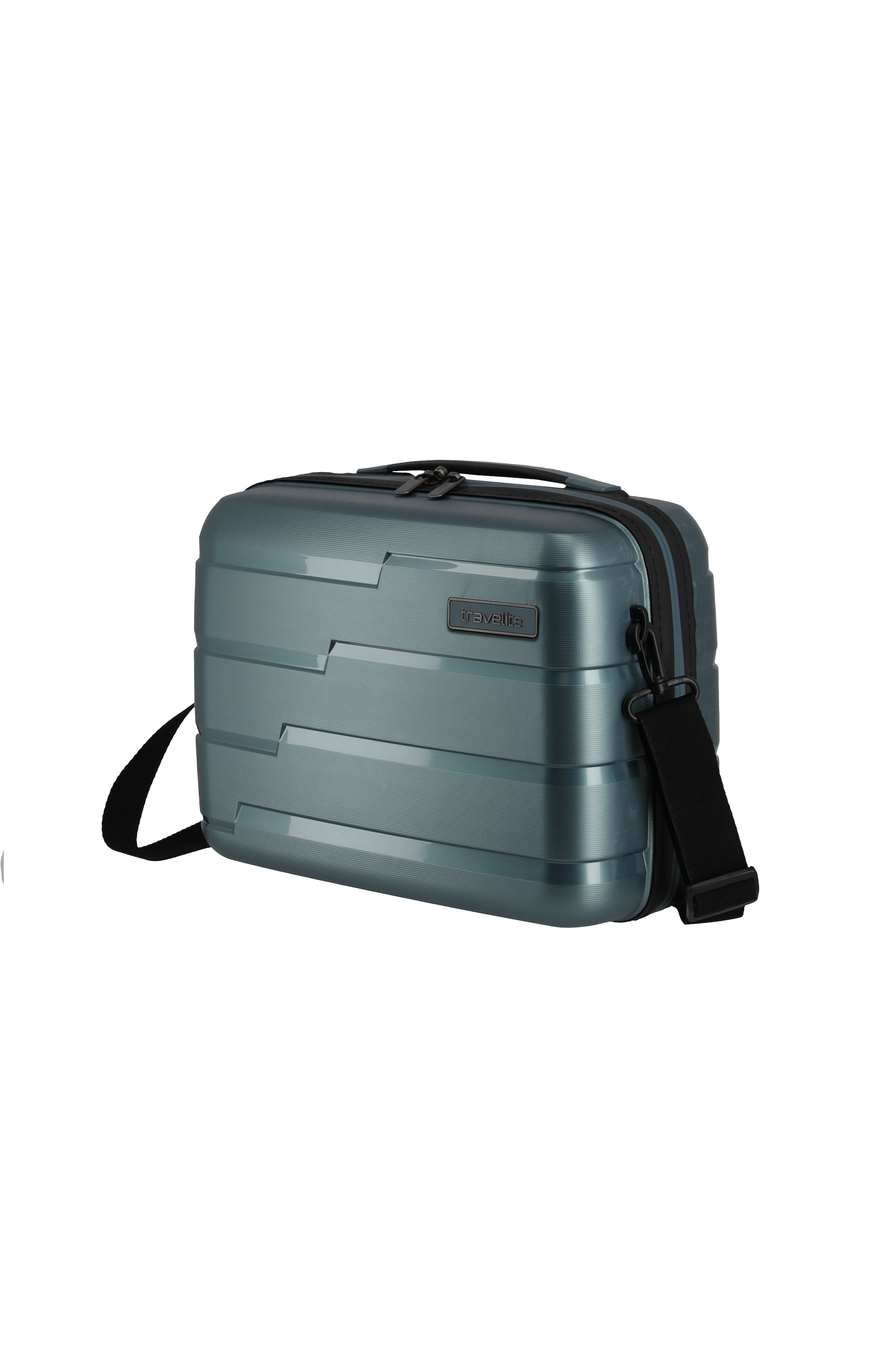 travelite Beautycase »AIR BASE Kosmetikkoffer Hartschale« mit TSA-Schloss und Aufsteckfunktion – robust und leicht