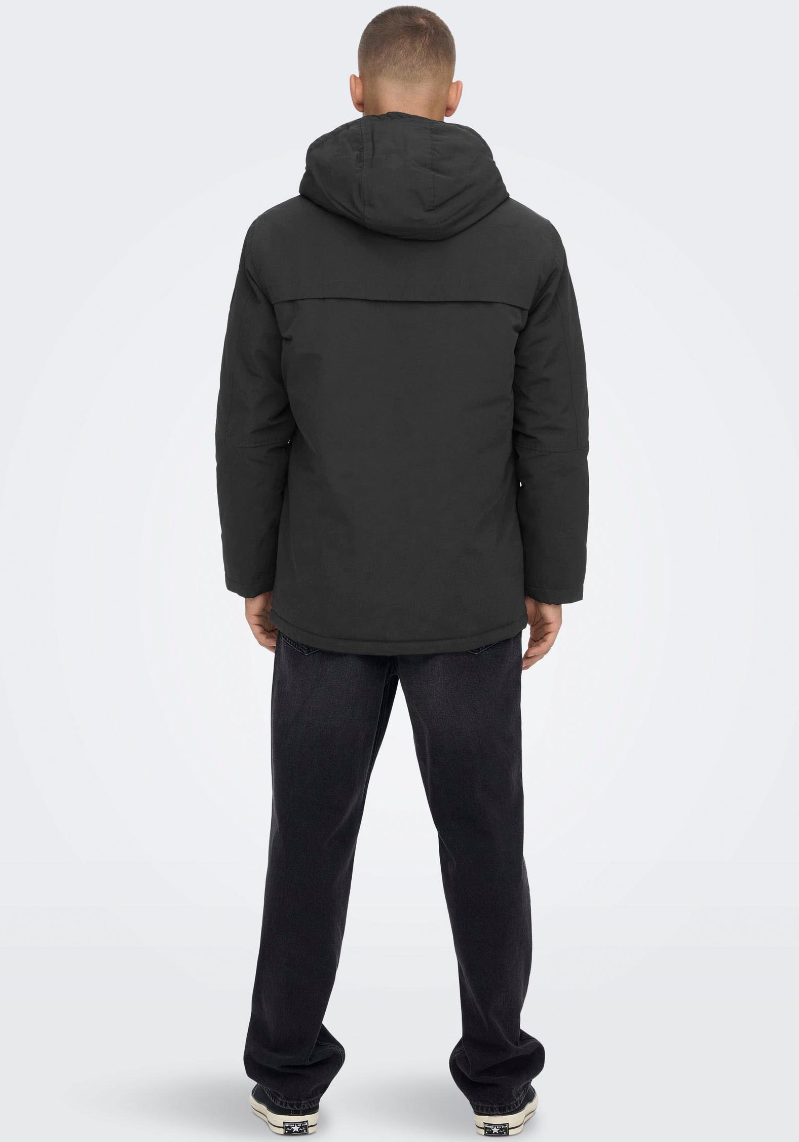 ONLY & SONS Langjacke »ONSJAYDEN PARKA NOOS OTW VD«, mit Kapuze