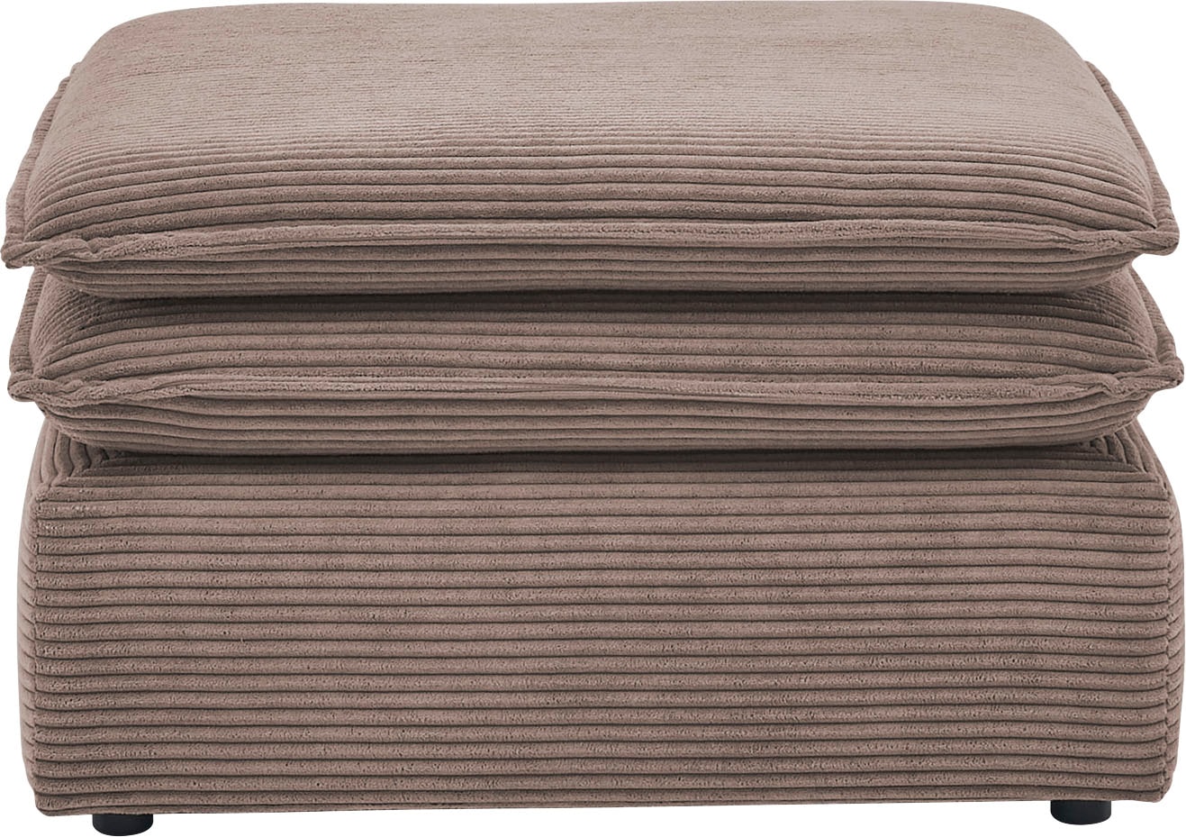 Places of Style Hocker »PIAGGE«, Hochwertiger Cord, passend zum Sessel