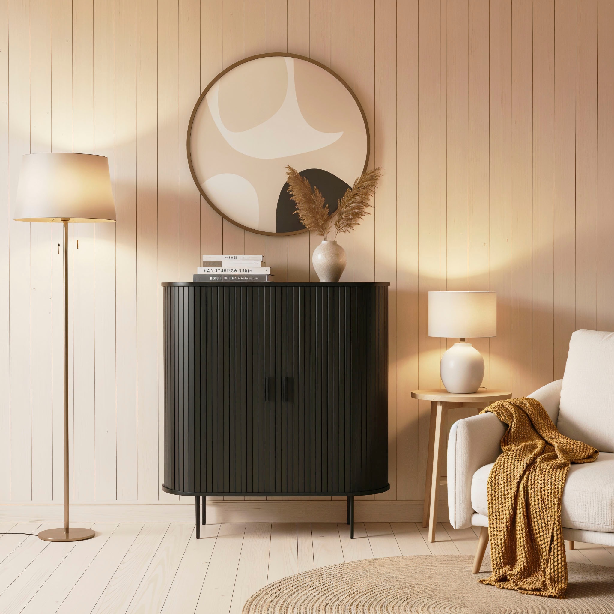 Möbilia Kommode 2 Schiebetüren