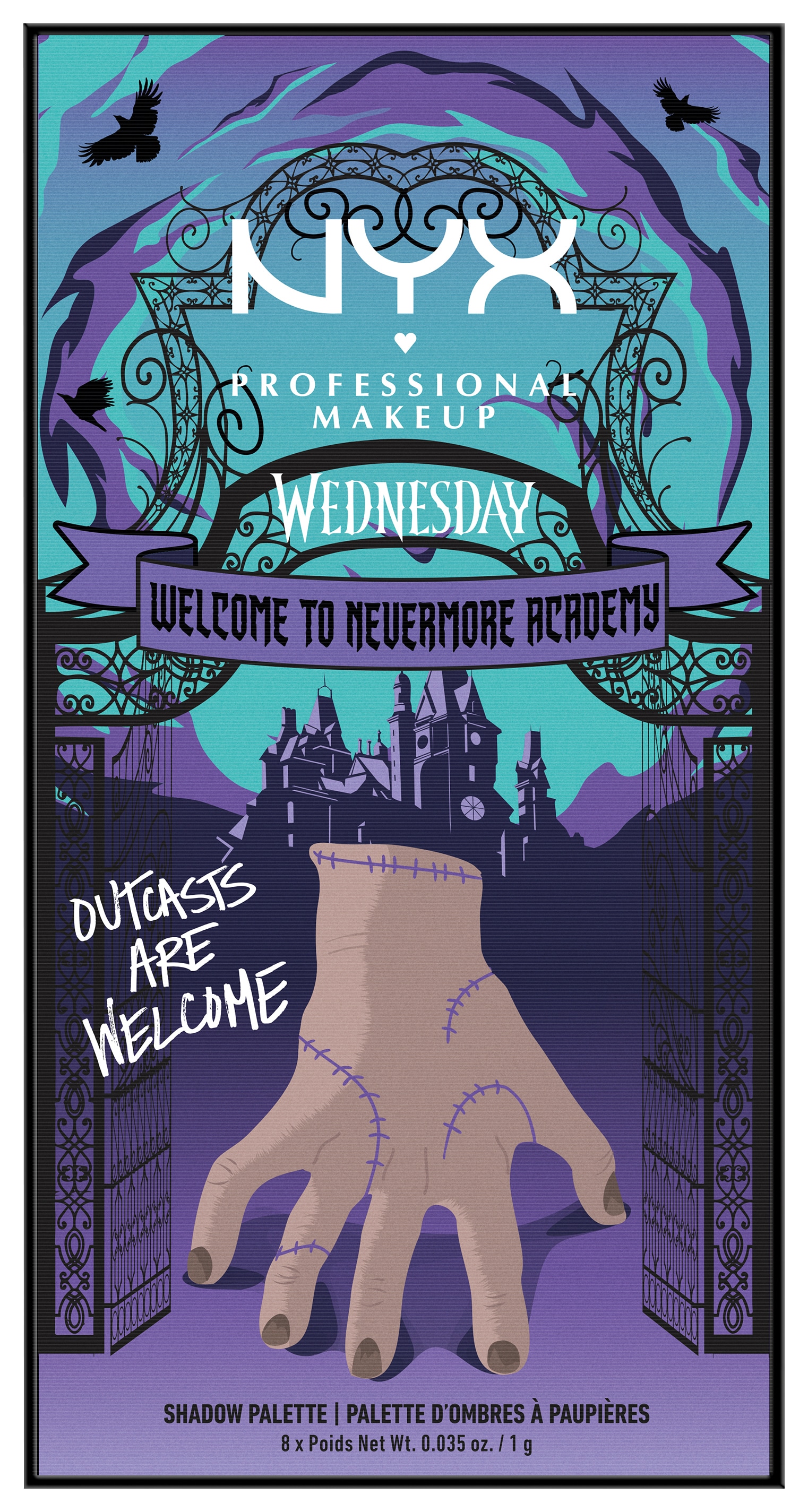 NYX Lidschatten-Palette »NYX Professional Makeup Wednesday The Nevermore Academy Palette«