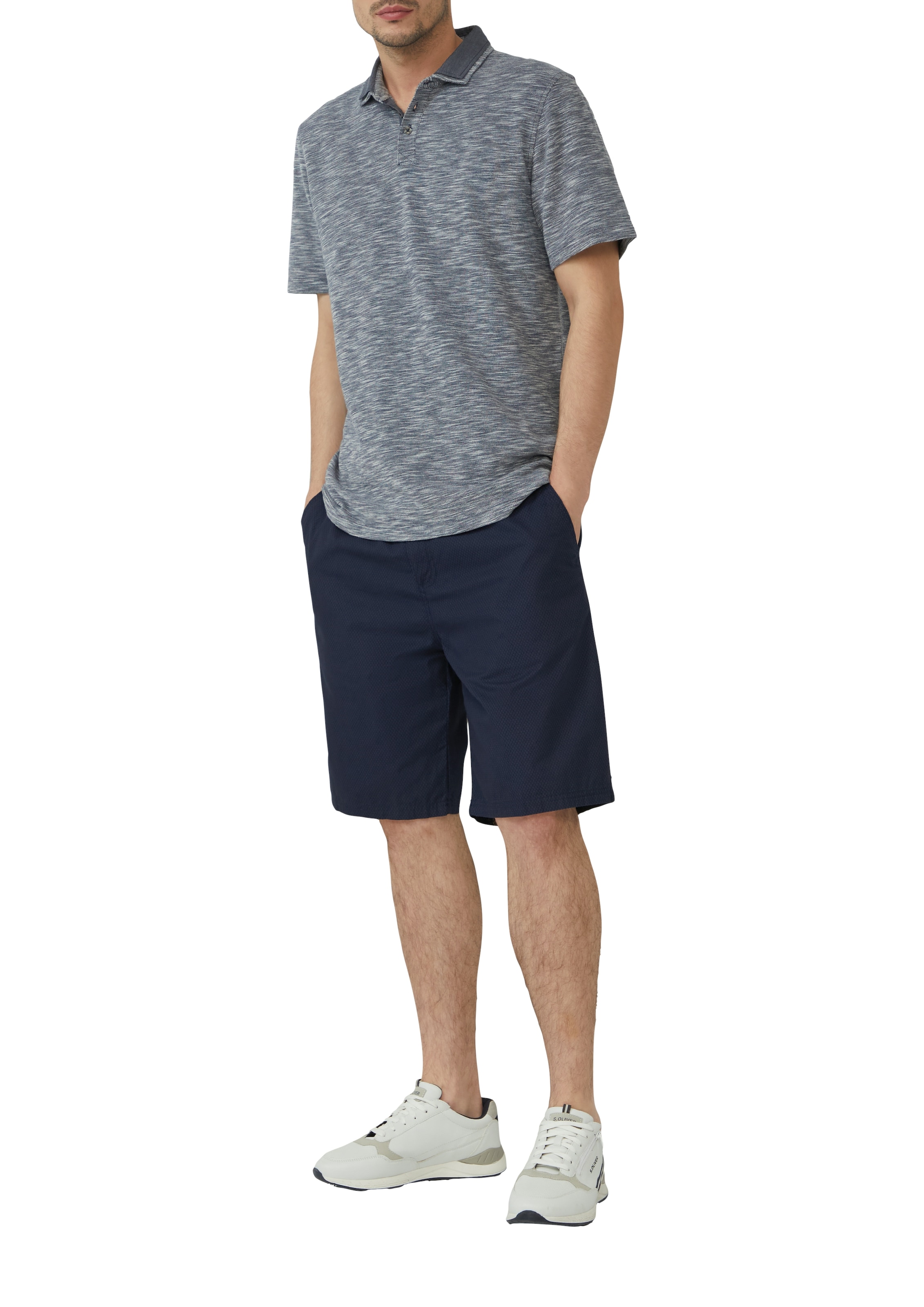 s.Oliver Bermudas, Sommerhose mit Struktur Muster